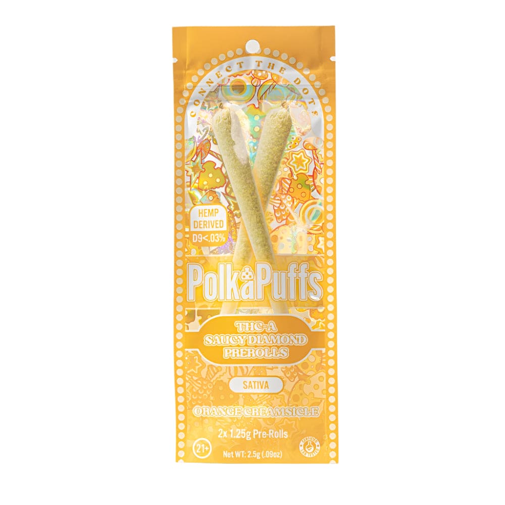 Polkadot Puffs THC-A Saucy Diamond Pre Roll 2ct 1.25g (10/pack)