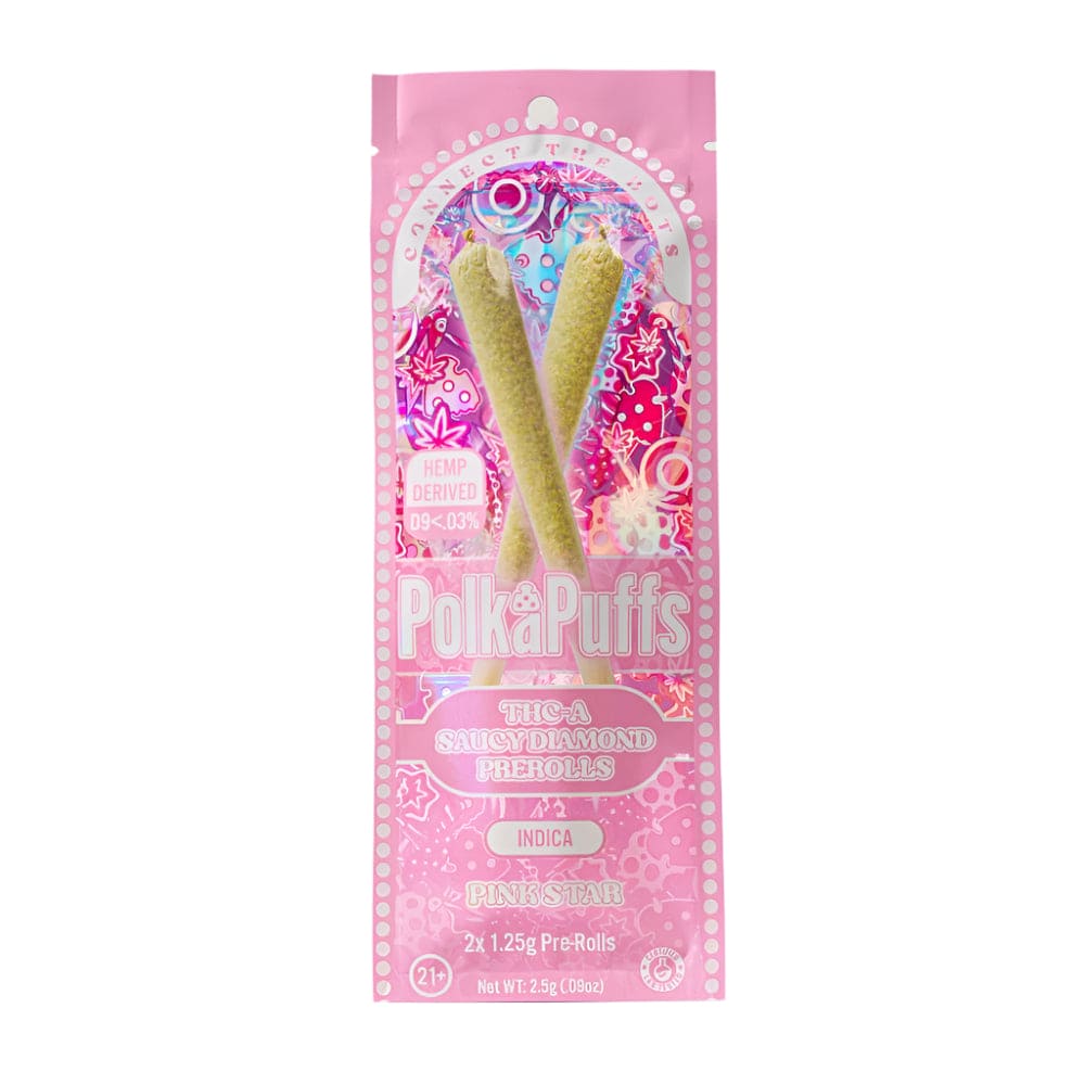 Polkadot Puffs THC-A Saucy Diamond Pre Roll 2ct 1.25g (10/pack)