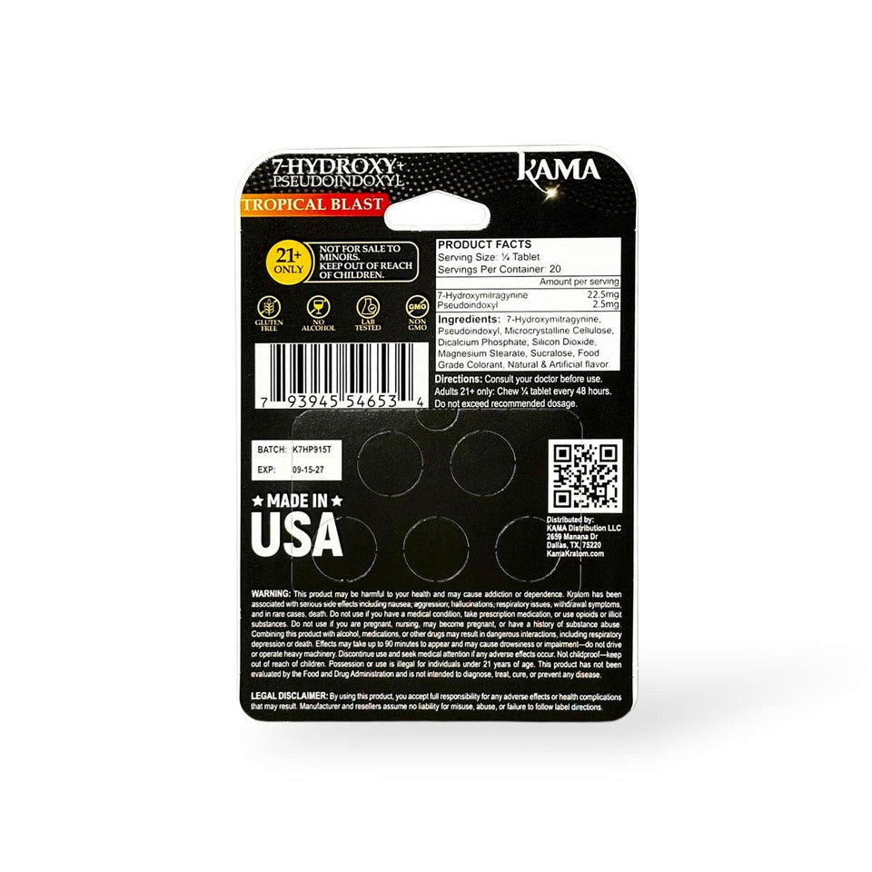 KAMA 7Hydroxy + Pseudoindoxyl 100mg 5ct (SINGLE)
