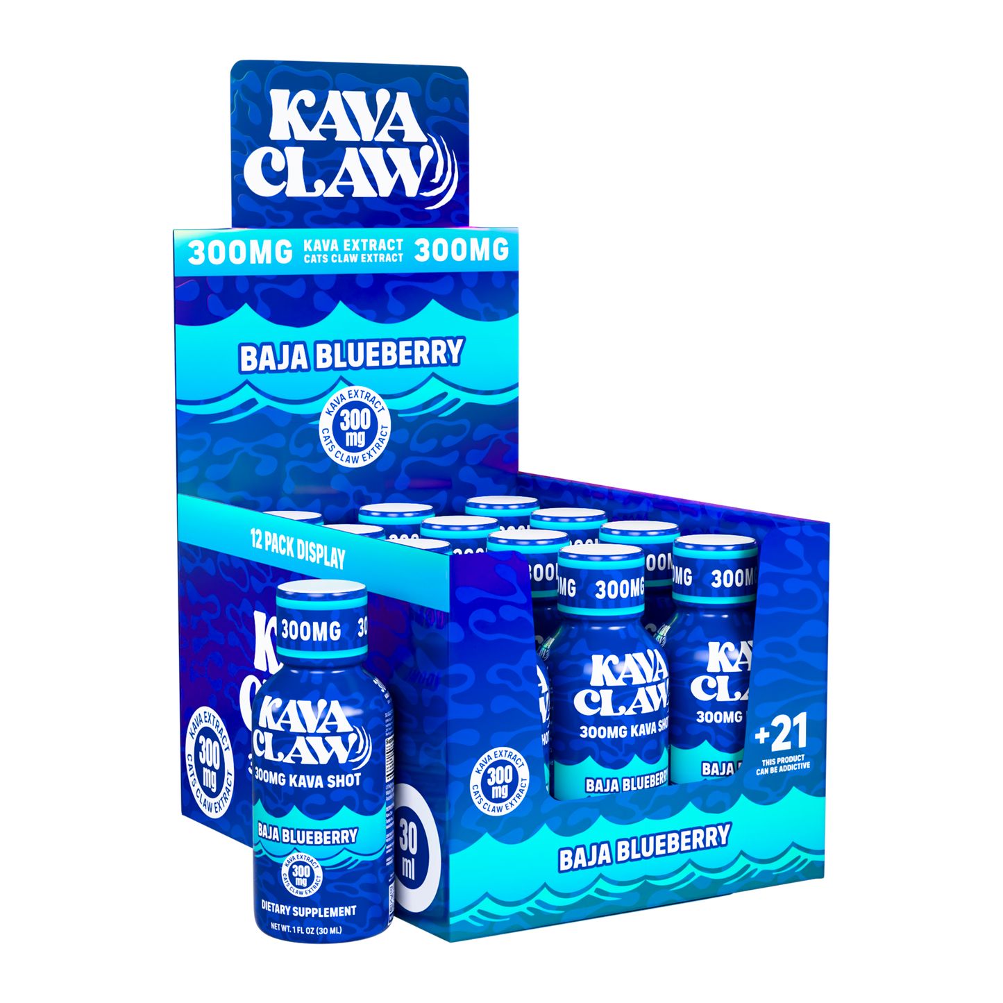 Kava Claw Kava Shot 300mg (12/Pack) [DROPSHIP]