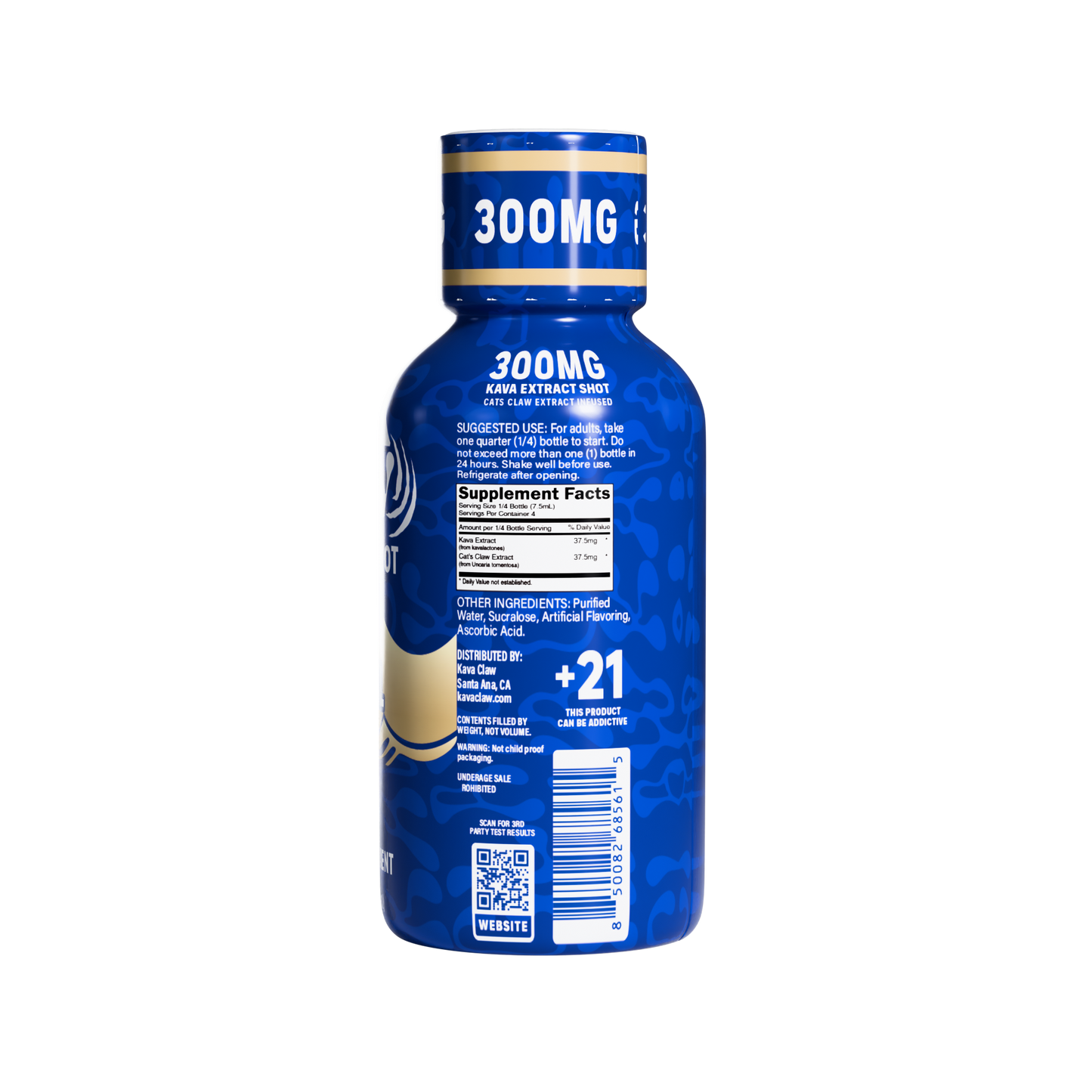 Kava Claw Kava Shot 300mg (12/Pack) [DROPSHIP]