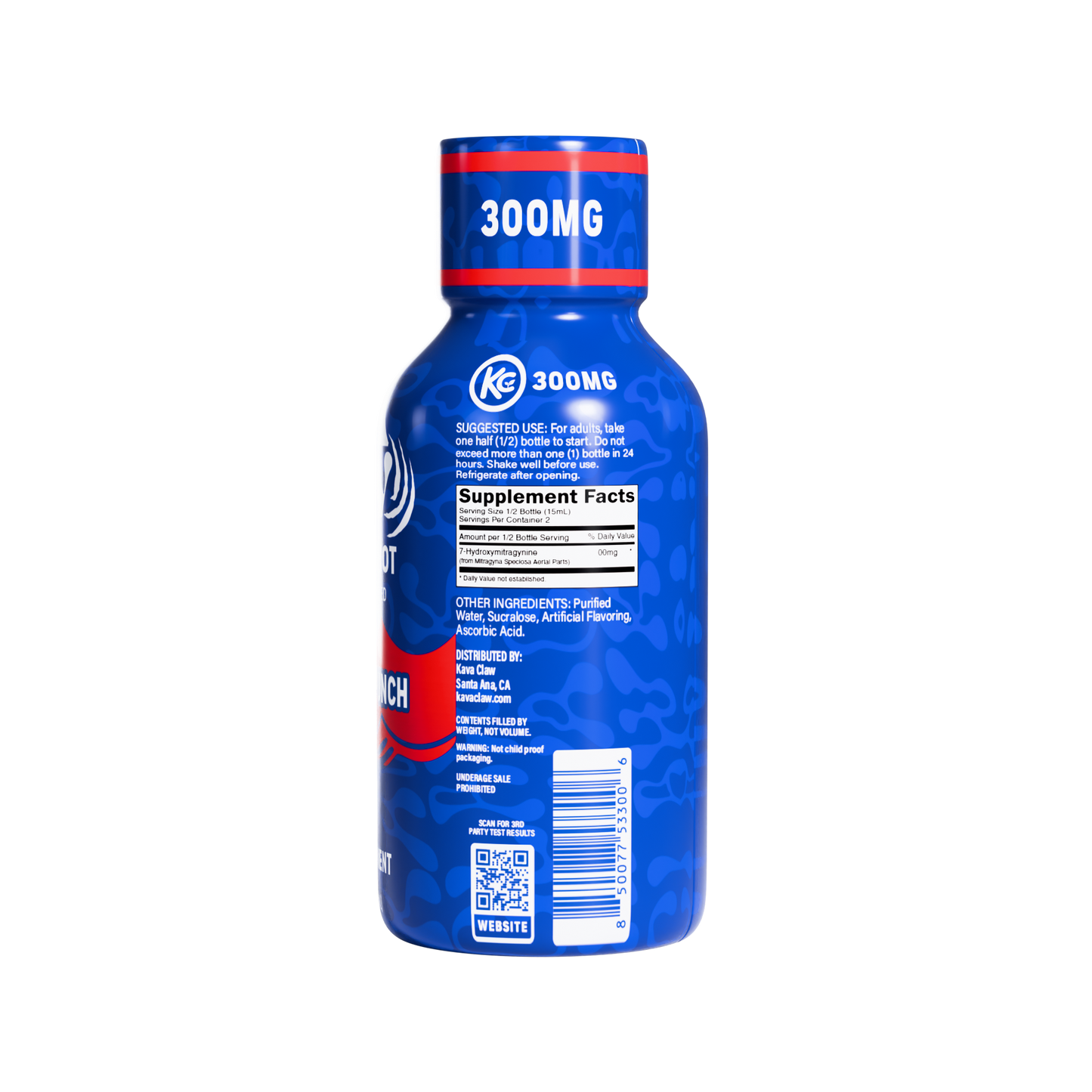 Kava Claw Kava Shot 300mg (12/Pack) [DROPSHIP]