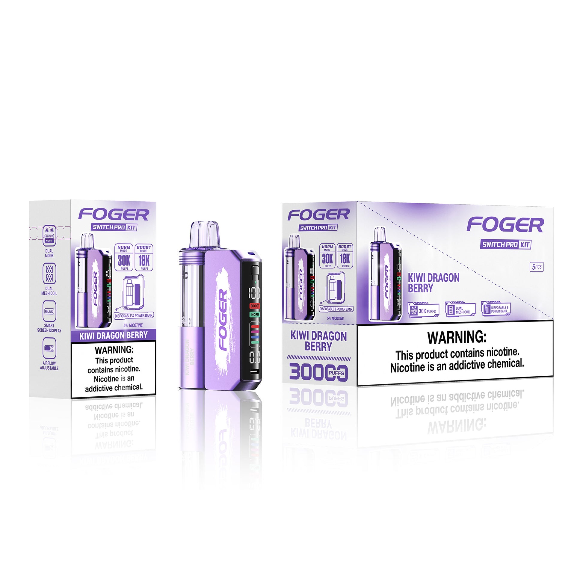 Foger Switch Pro Disposable Kit 19mL (5/pack) LA Vapor Inc Foger Switch Pro Disposable Kit 19mL (5/pack) LA Vapor Inc