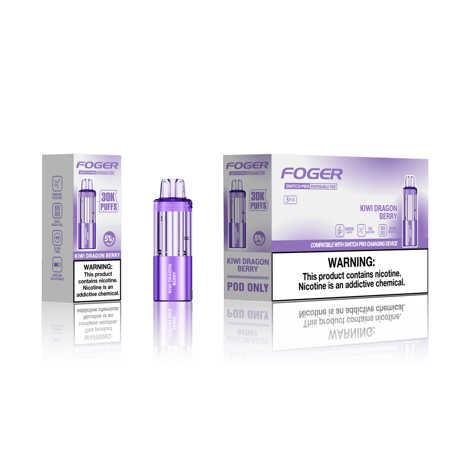 Foger Switch Pro Disposable Pod 19mL (5/pack) [CA]