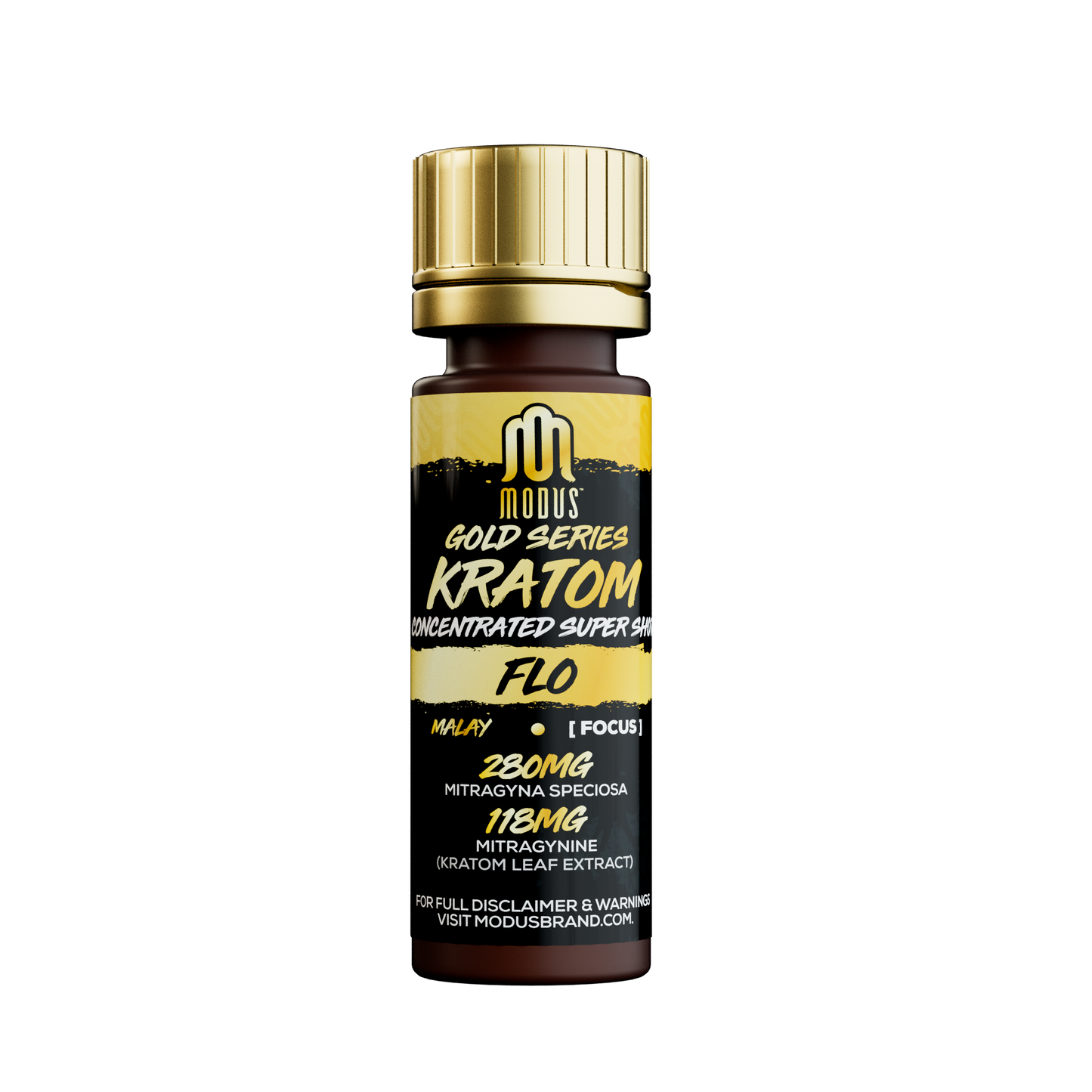 Modus Gold Series Kratom Shot 280mg 15mL (SINGLE) [DROPSHIP]