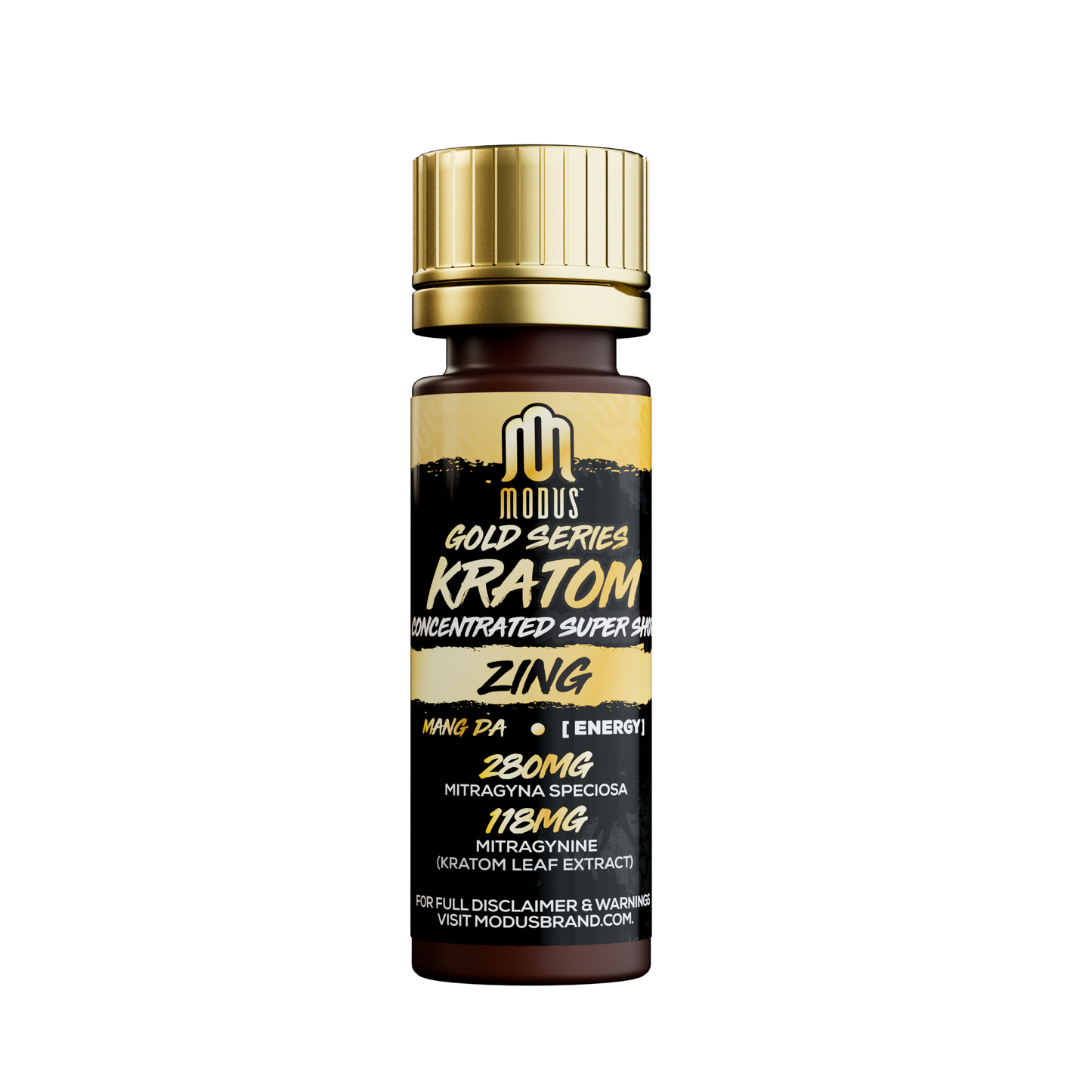 Modus Gold Series Kratom Shot 280mg 15mL (SINGLE) [DROPSHIP]