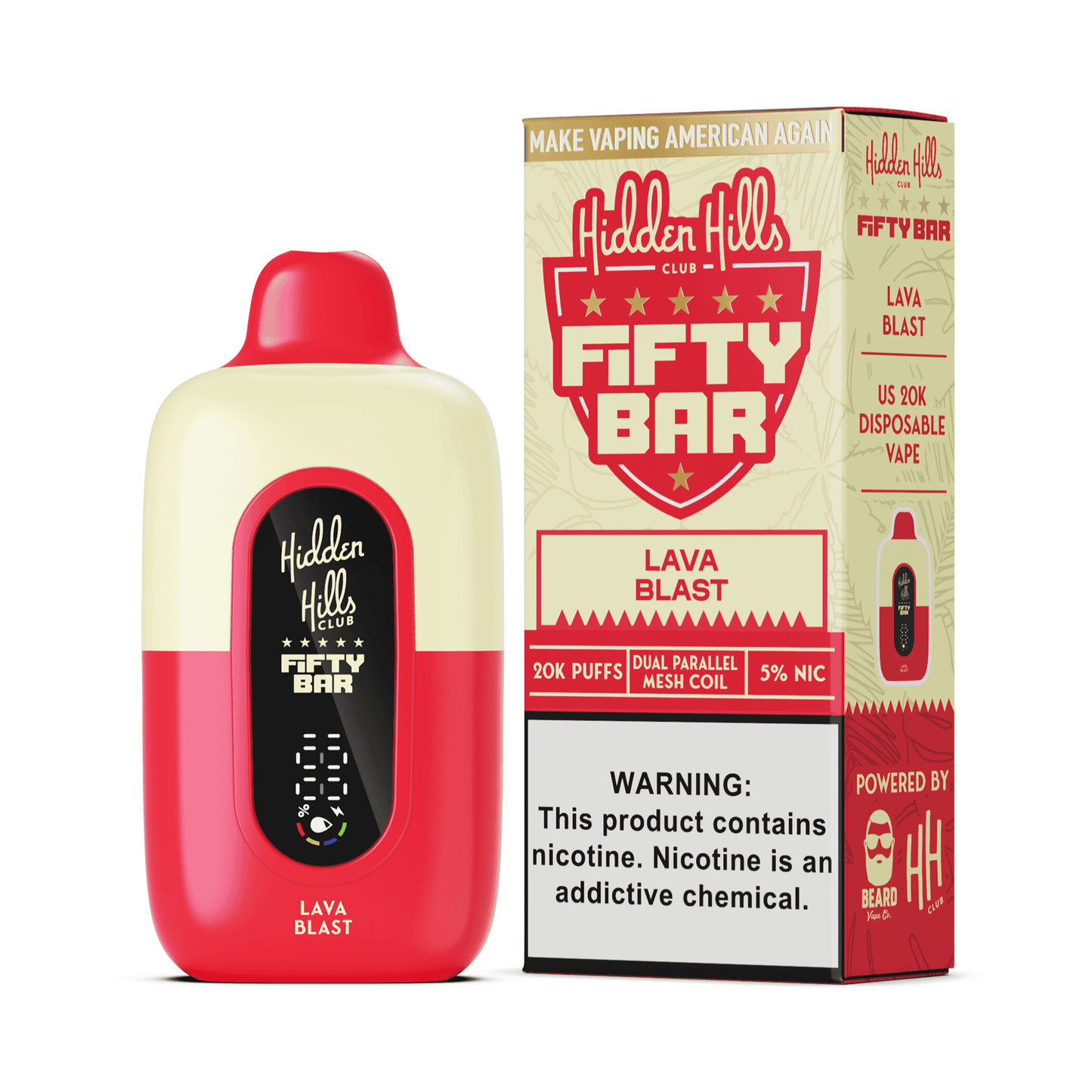 Hidden Hills x Fifty Bar 20K Disposable 16mL (5/pack)