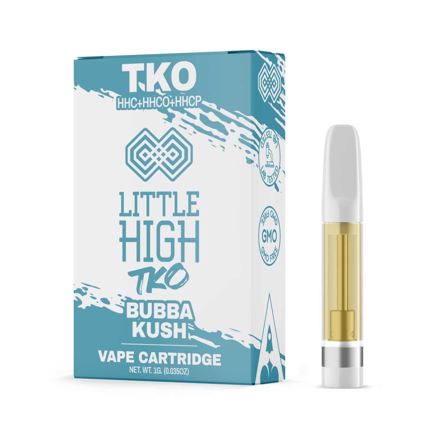 Little High TKO HHC-P Cartridge 1g (10/Pack) [DROPSHIP]