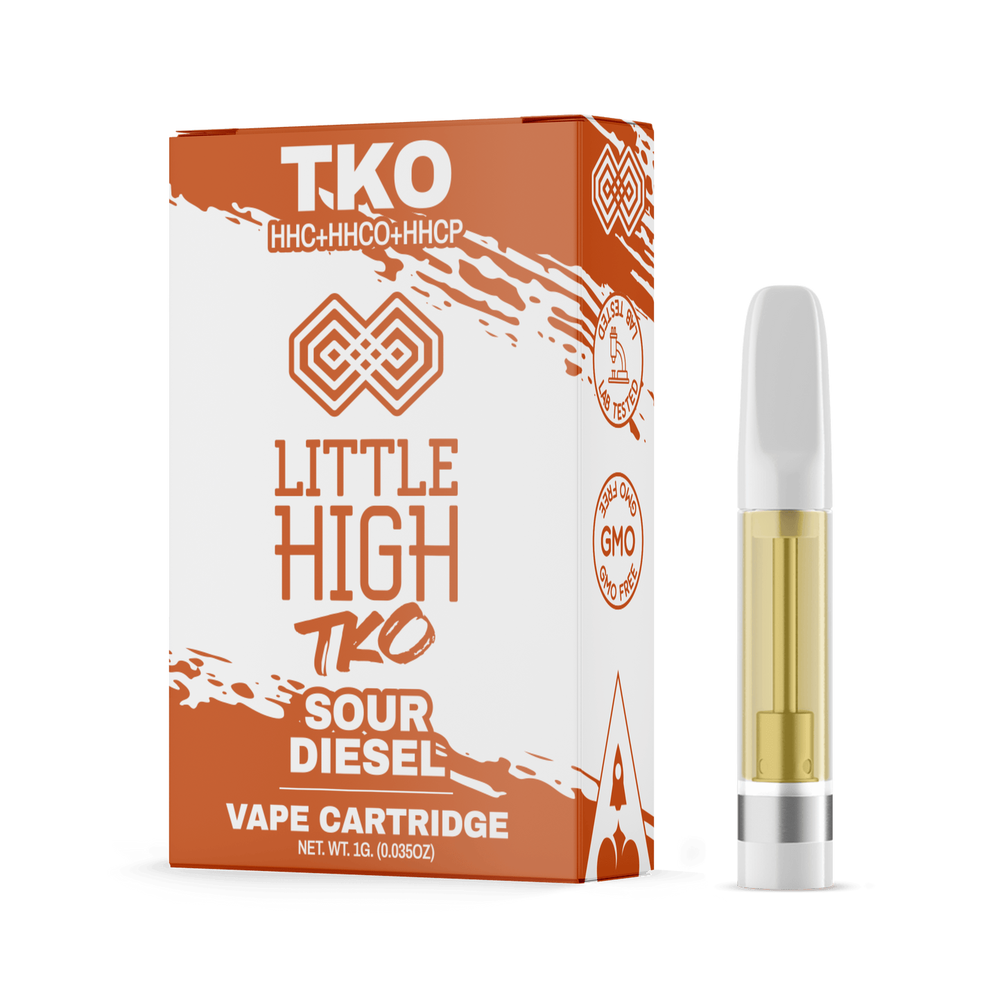 Little High TKO HHC-P Cartridge 1g (10/Pack) [DROPSHIP]