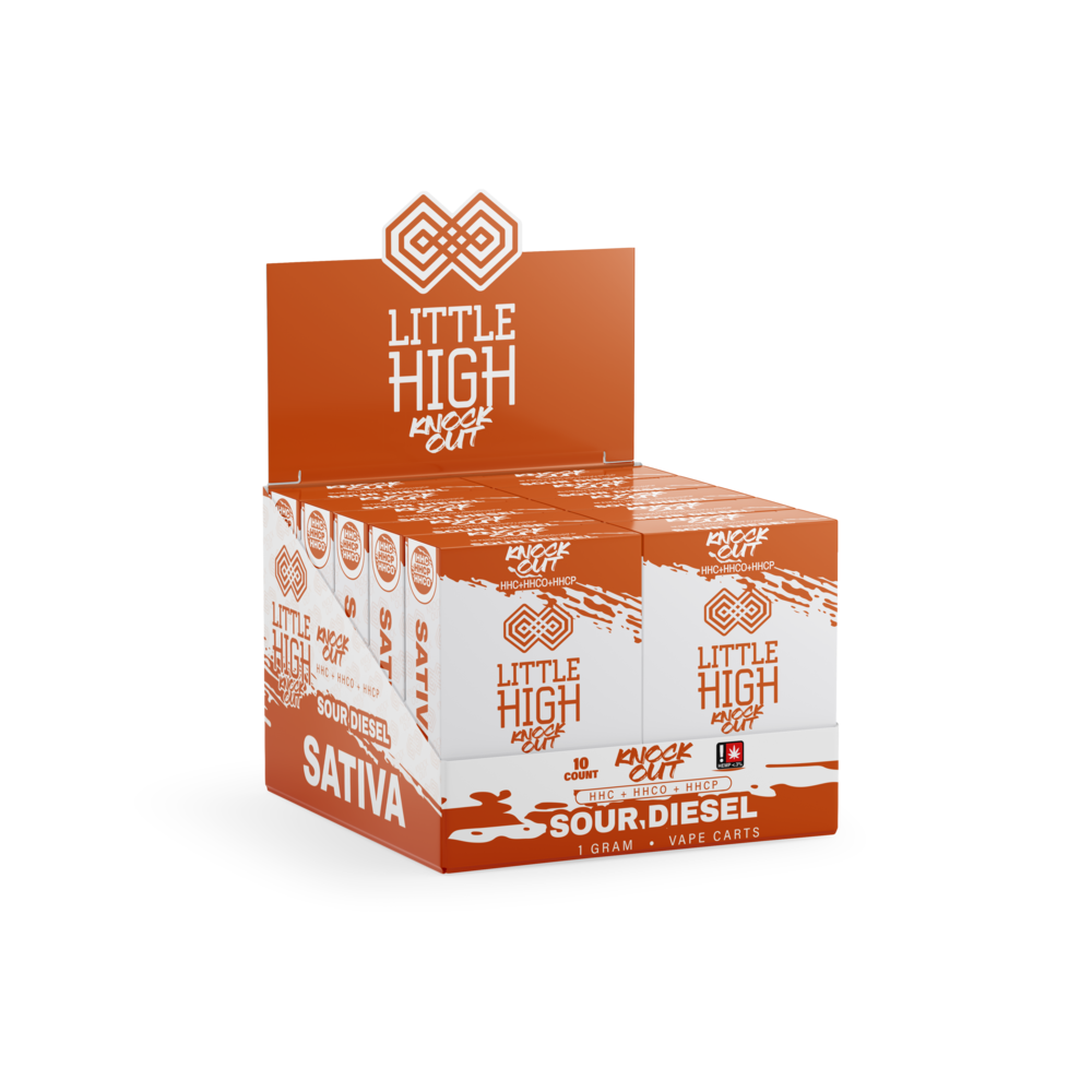 Little High TKO Cartridge 1g (10/Pack) [DROPSHIP]