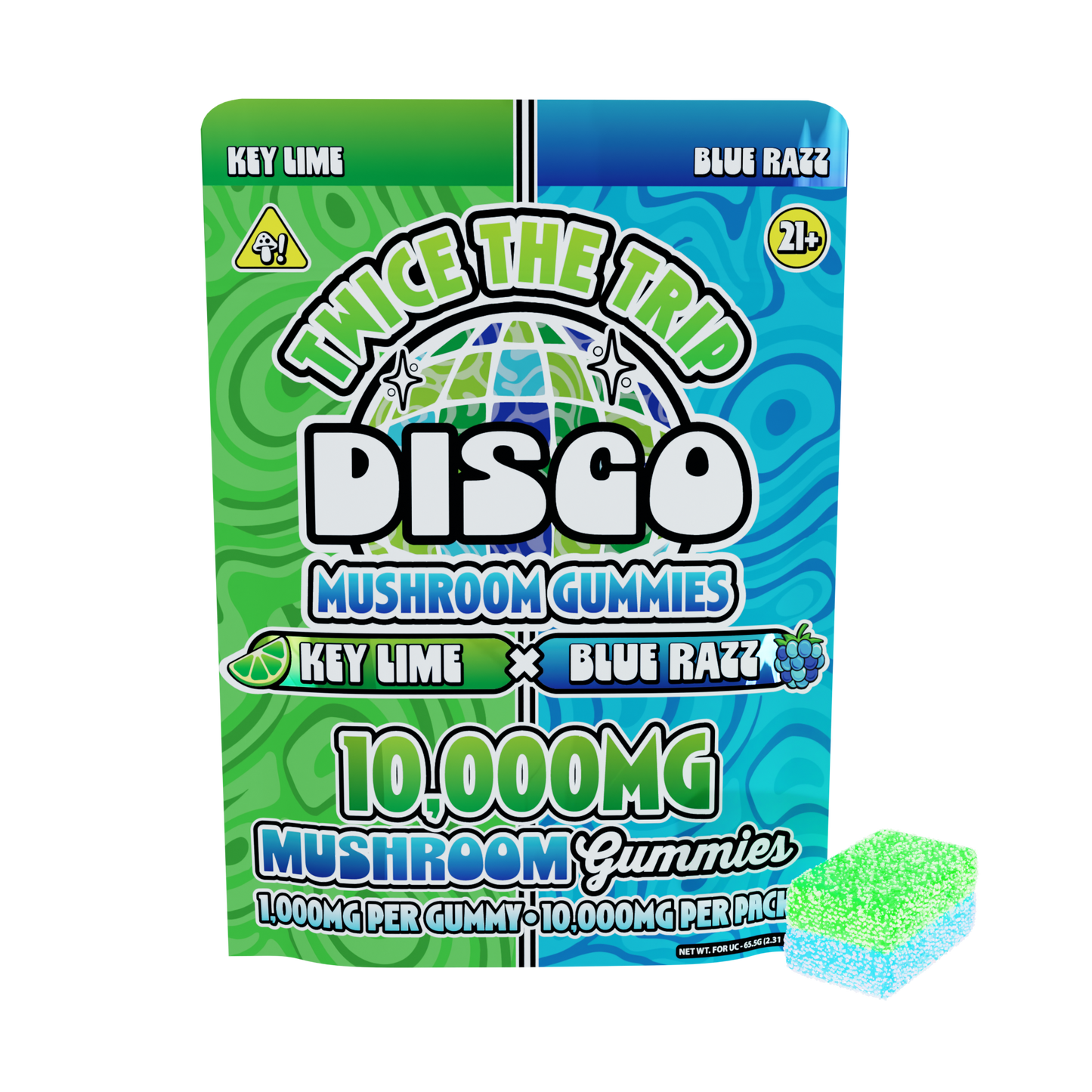 Disco By Chapo Extrax Twice The Trip Magic Mushroom Gummies 10g 10ct (6/Pack) [DROPSHIP]