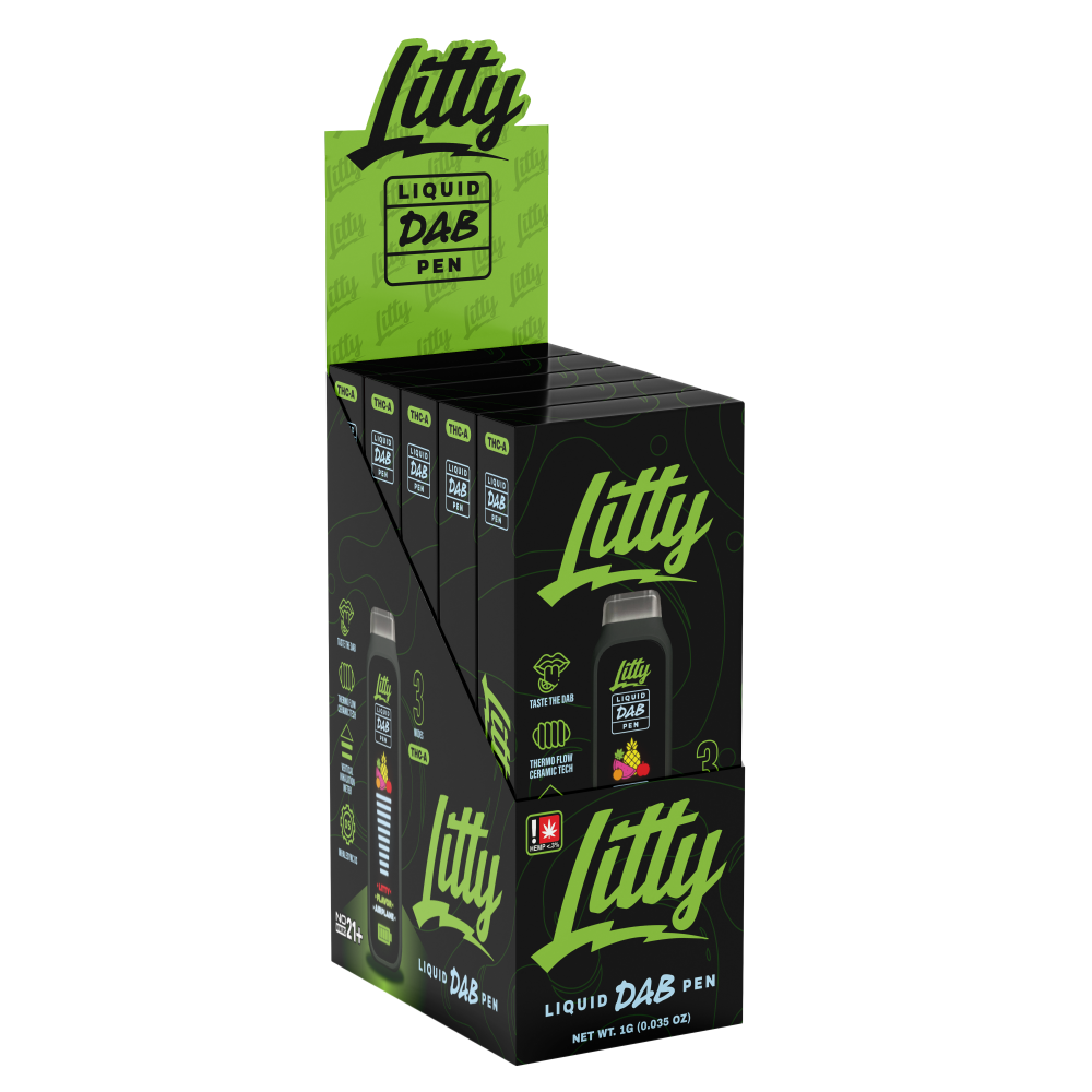 Litty THC-A Liquid Dab Pen Disposable 1g (5/Pack) [DROPSHIP]