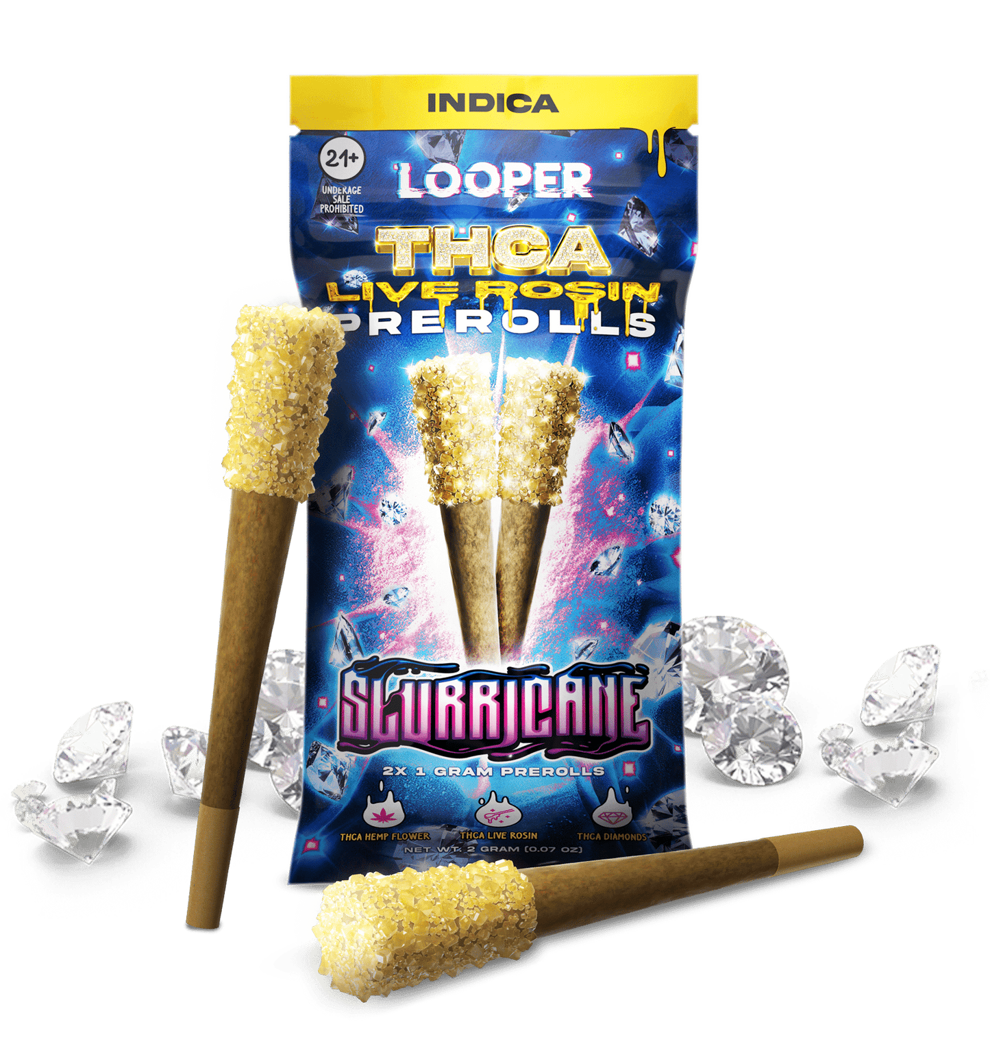 LOOPER THC-A Live Rosin Pre Roll 1g 2ct (SINGLE)