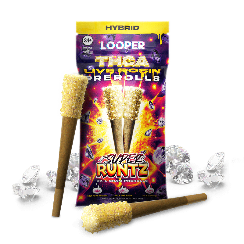 LOOPER THC-A Live Rosin Pre Roll 1g 2ct (SINGLE)
