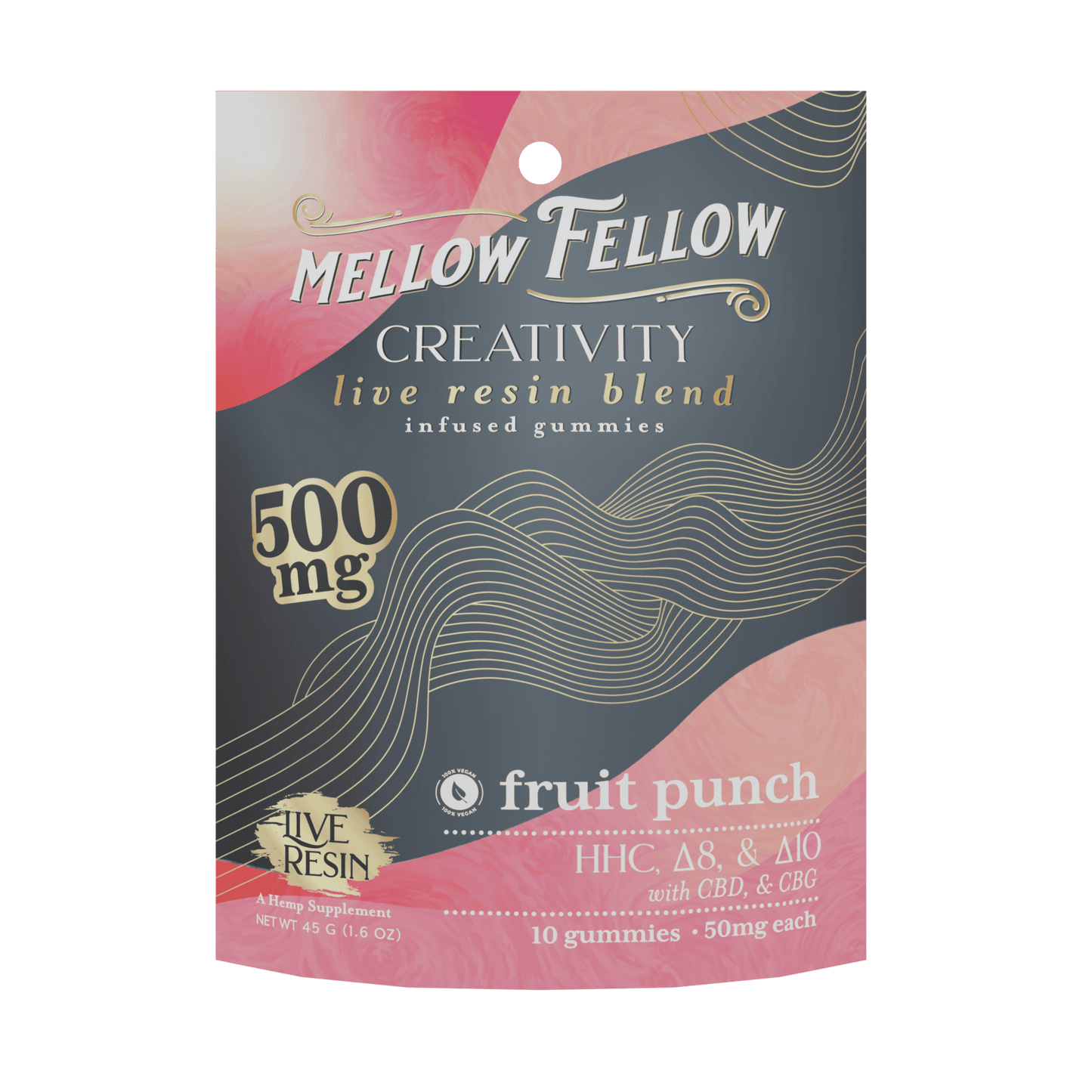 Mellow Fellow Live Resin Edible 500mg (6/pack) [DROPSHIP]