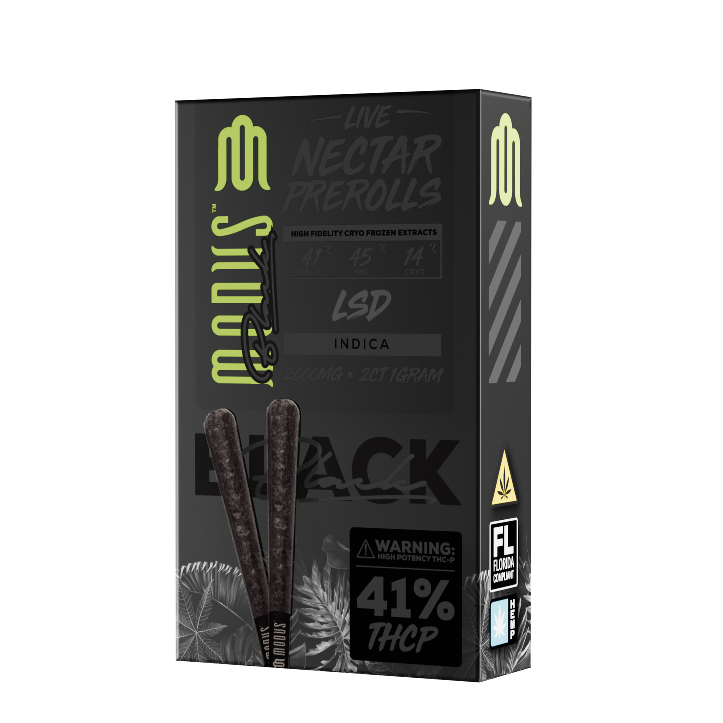 Modus Black Pre-Rolls 2ct 2000mg (SINGLE) [DROPSHIP]