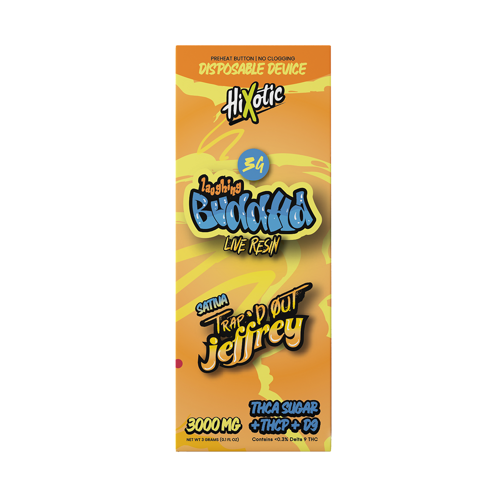 Hixotic Trap'd Out Jeffrey THC-A Disposable 3g (5/Pack) [DROPSHIP]
