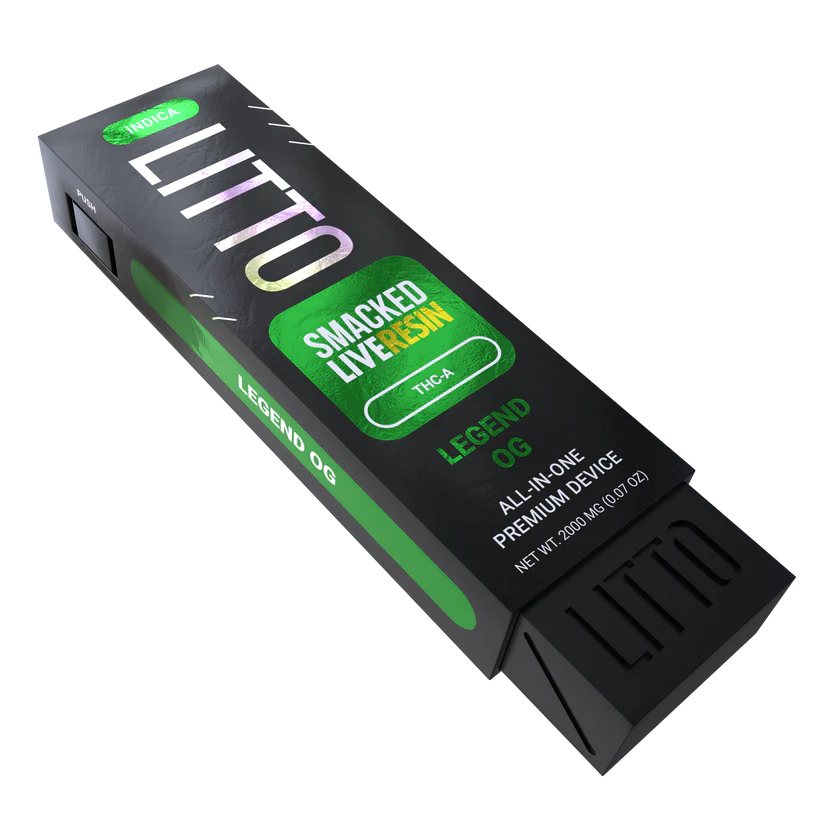 LITTO THC-A SMACKED Live Resin Disposable 2g  (SINGLE) [DROPSHIP]