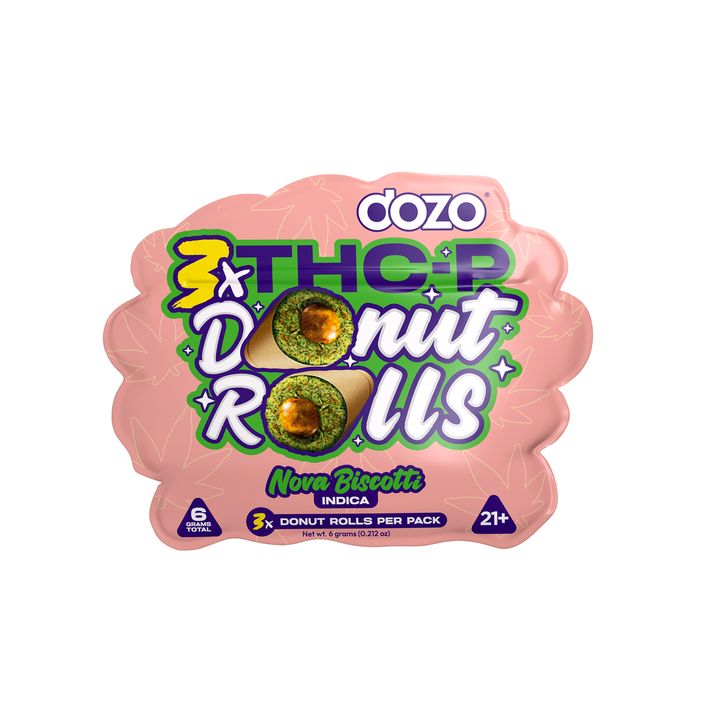 Dozo Donut Rolls THC-P Pre Roll 2.1g 3ct (SINGLE)