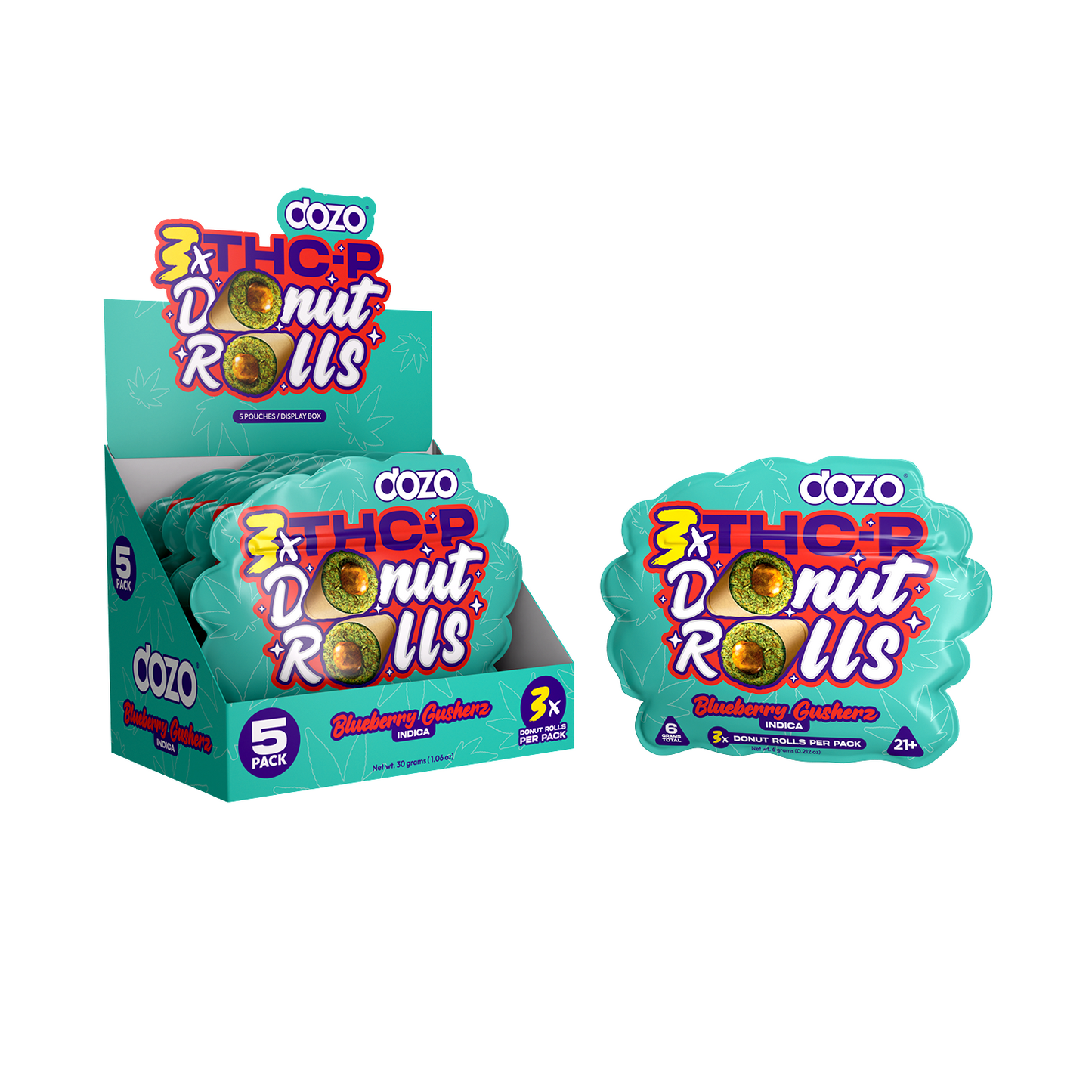 Dozo Donut Rolls THC-P Pre Roll 2.1g 3ct (SINGLE)