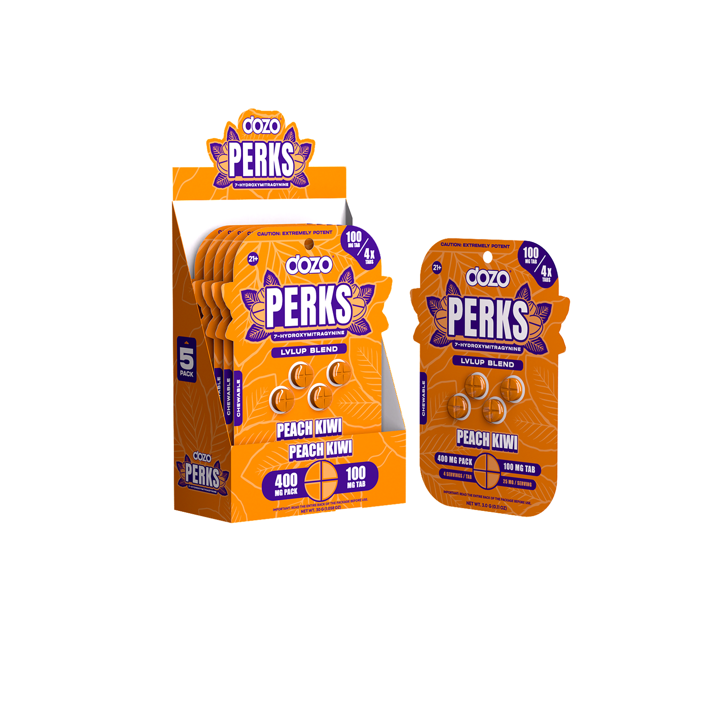 Dozo 7-Hydroxy Perks Tablet 4ct 100mg (SINGLE)