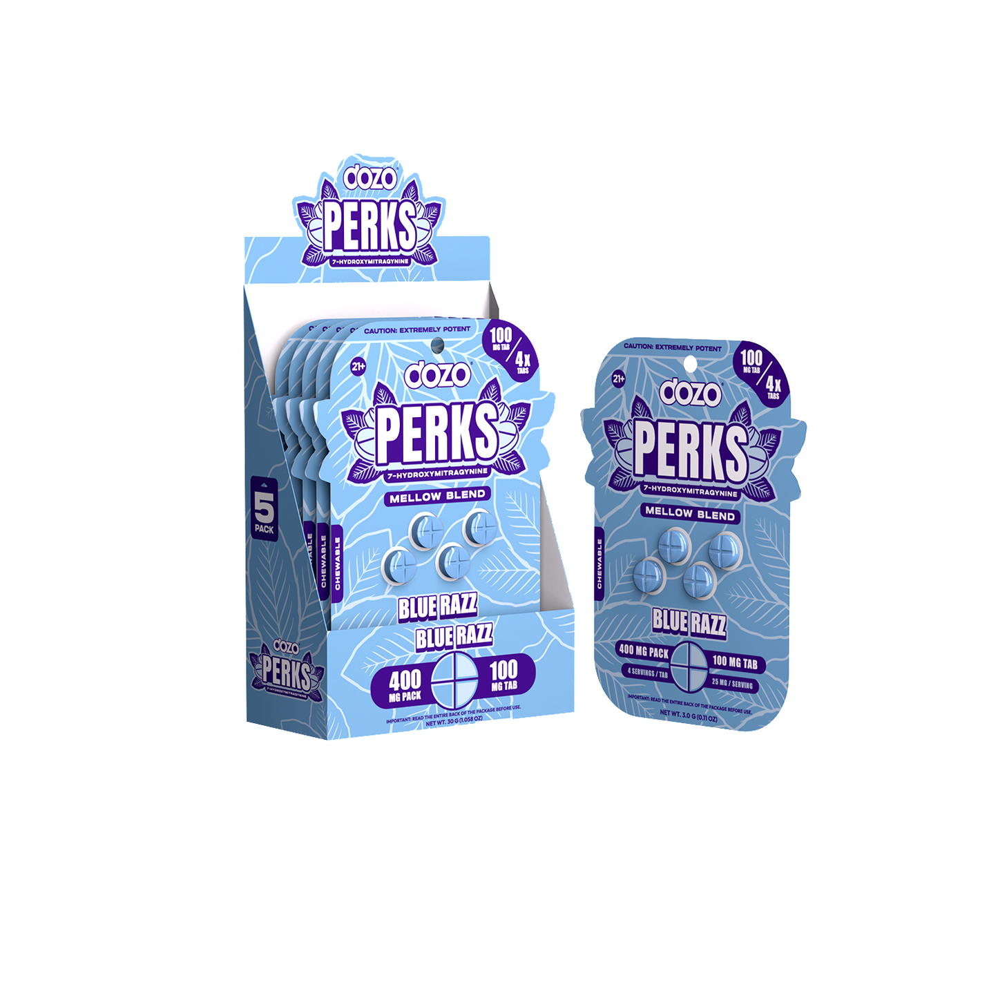 Dozo 7-Hydroxy Perks Tablet 4ct 100mg (SINGLE)