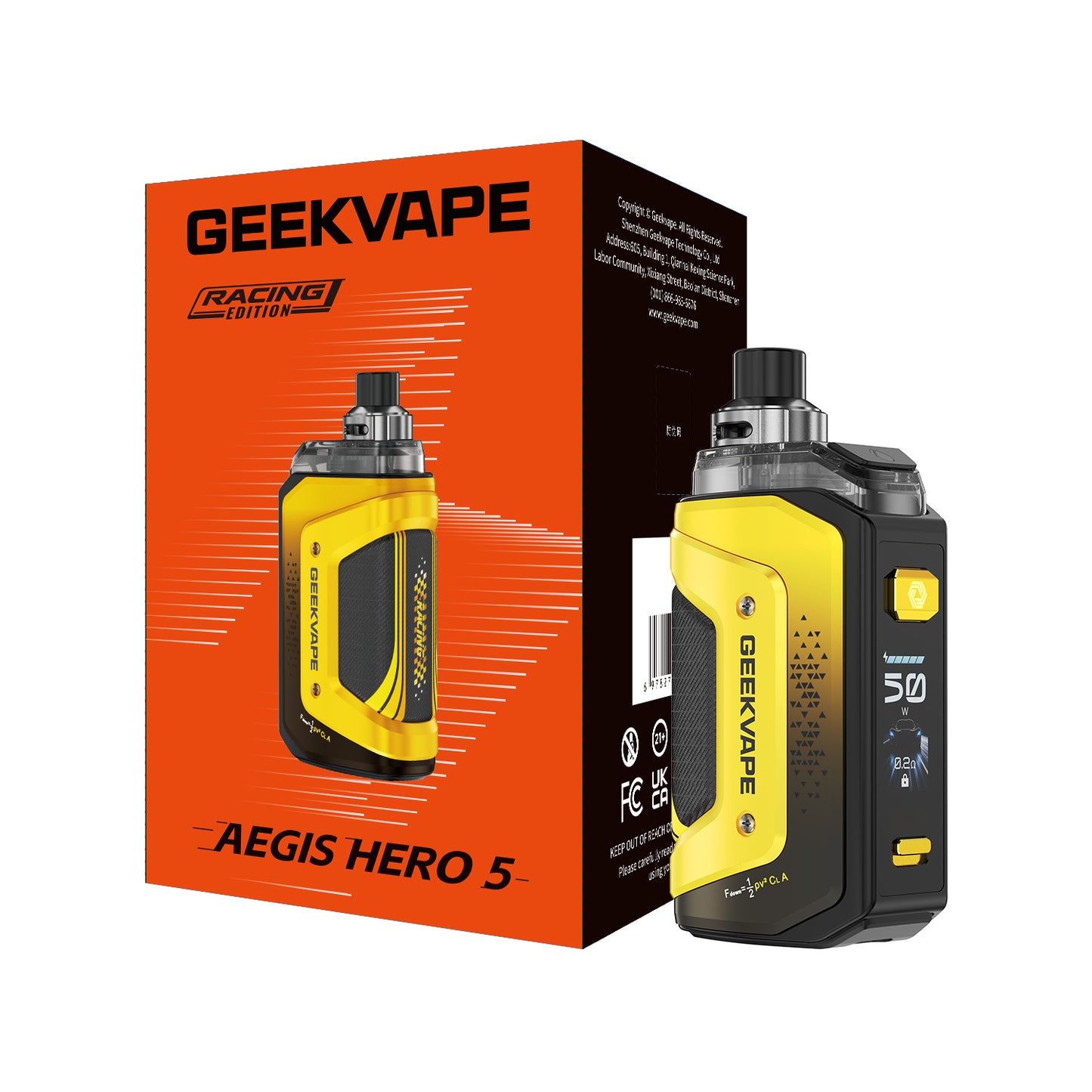 Geek Vape Aegis Hero 5 50W Pod System Kit 2000mAh