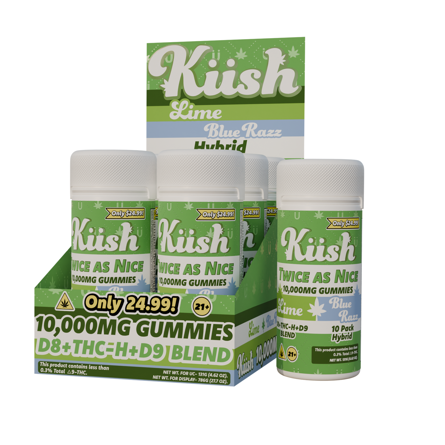 Chapo Kush Twice As Nice Gummies 10,000mg 10ct (6/pack) [DROPSHIP]