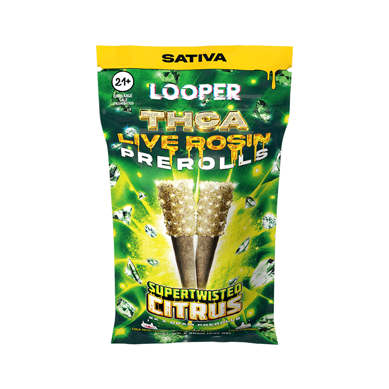 LOOPER THC-A Live Rosin Pre Roll 1g 2ct (SINGLE)