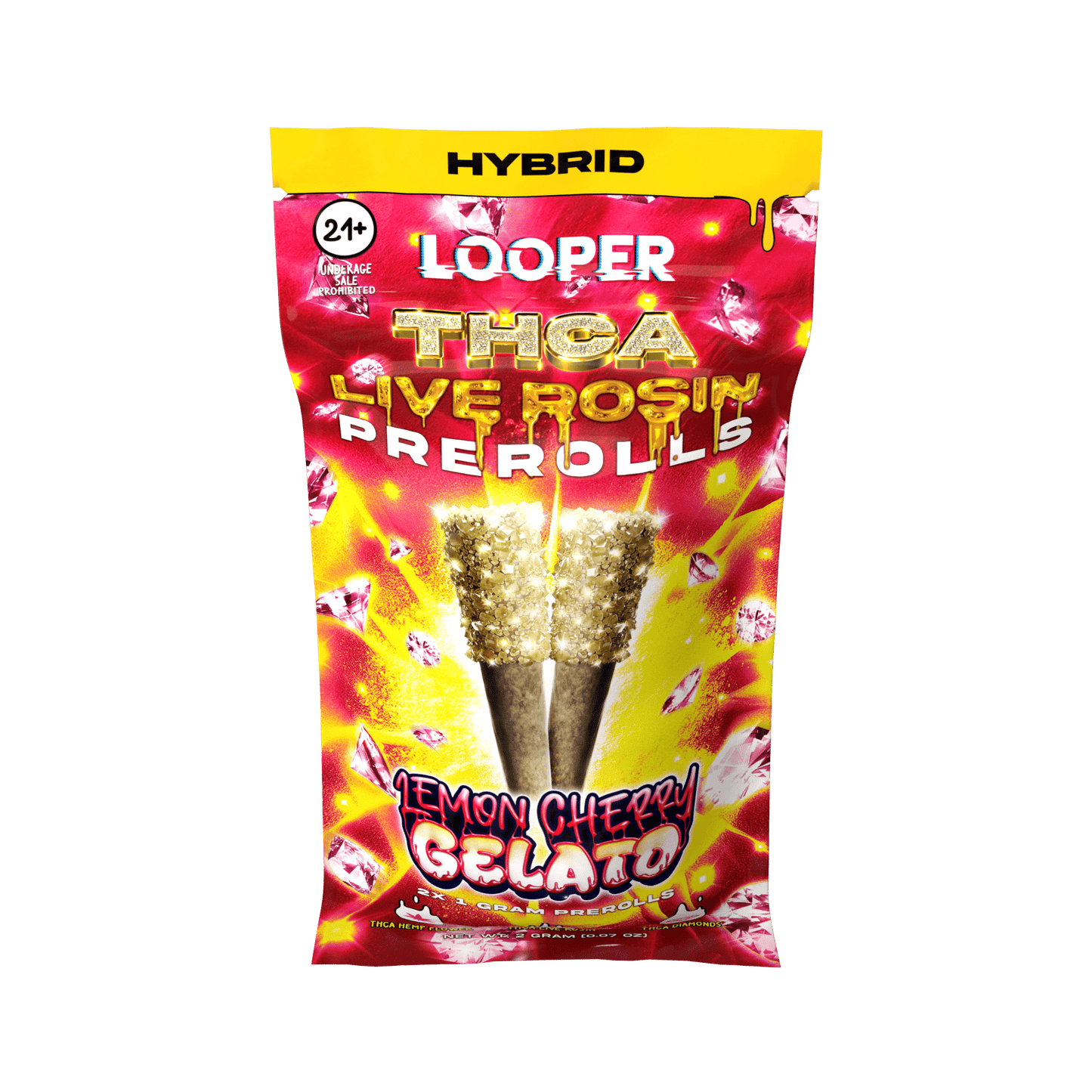 LOOPER THC-A Live Rosin Pre Roll 1g 2ct (SINGLE)