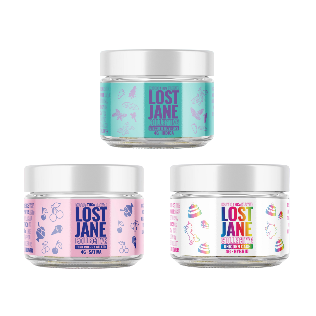 Lost Jane Collective Exotic THC-A Flower Jar 4g [DROPSHIP]