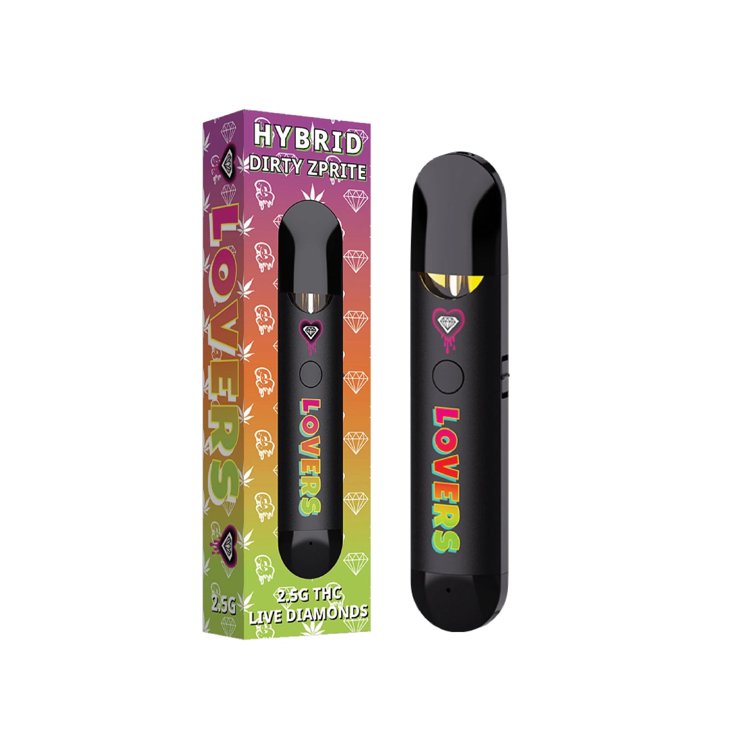 Lovers THC-A Live Diamonds Disposable 2.5g (5/Pack) [DROPSHIP]