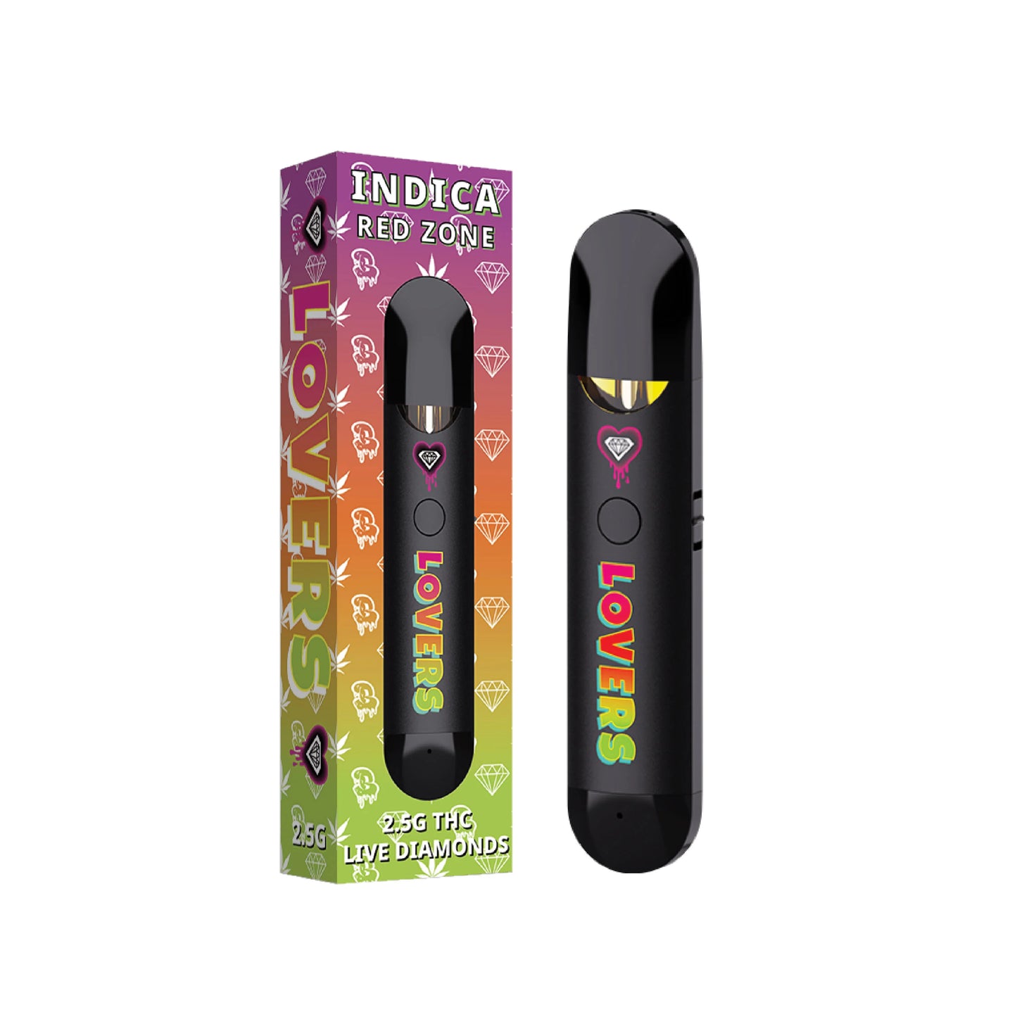 Lovers THC-A Live Diamonds Disposable 2.5g (5/Pack) [DROPSHIP]