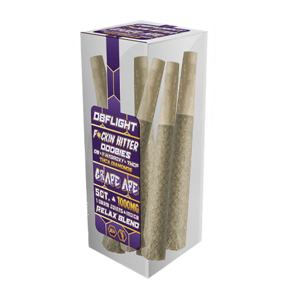 D8 Flight F*ckin Hitter Pre Roll Jar 200mg 5ct (SINGLE) [DROPSHIP]