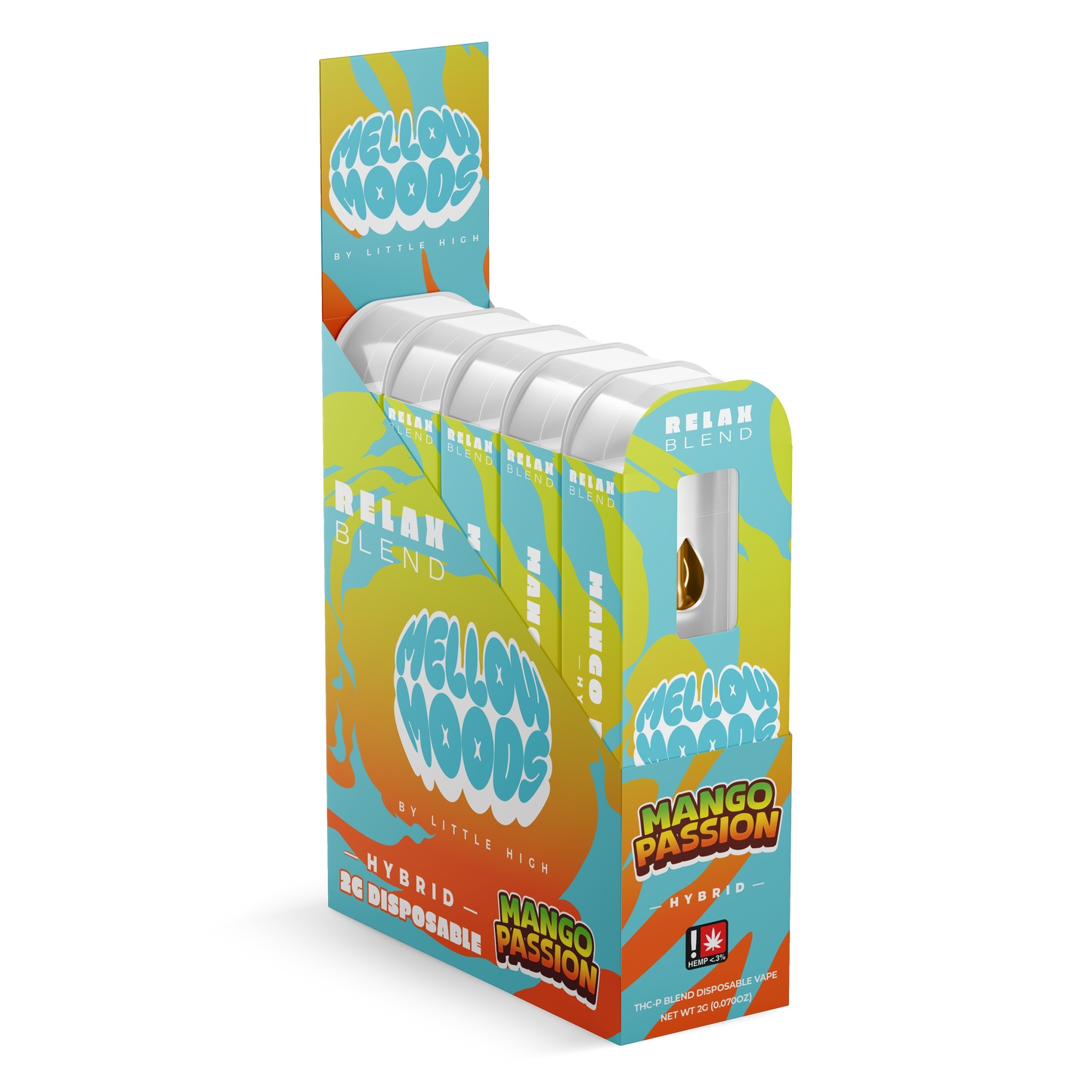 Mellow Moods THCP Blend Disposable 2g (5/Pack) [DROPSHIP]