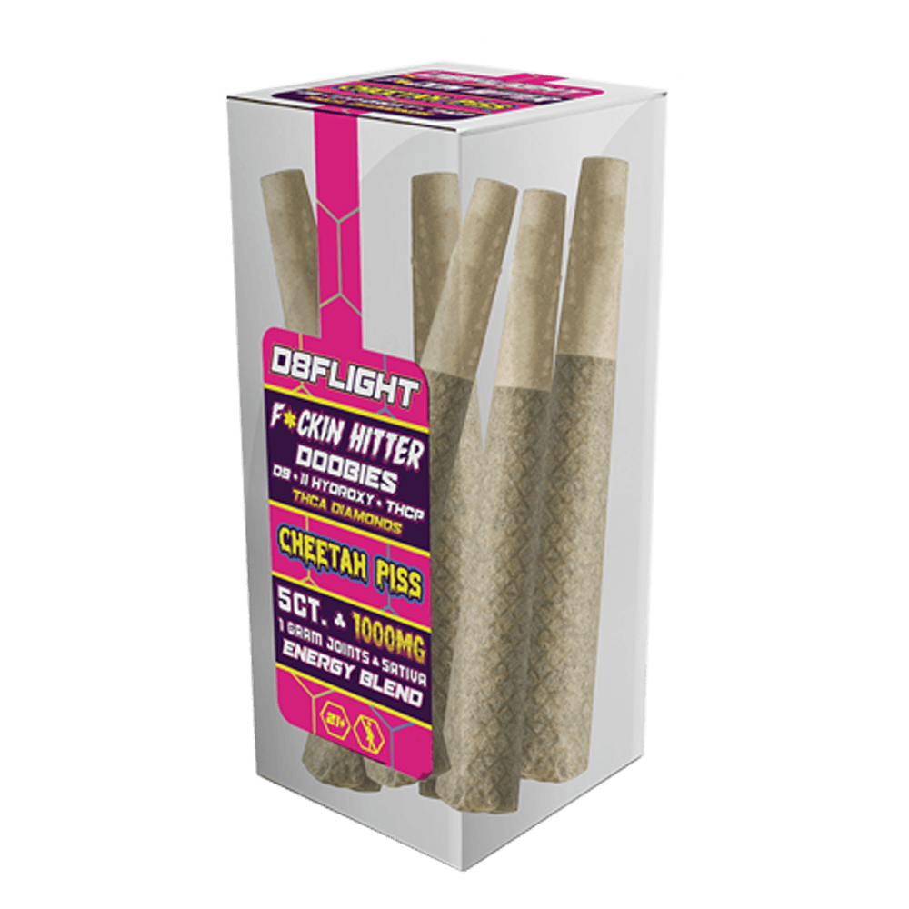D8 Flight F*ckin Hitter Pre Roll Jar 200mg 5ct (SINGLE) [DROPSHIP]