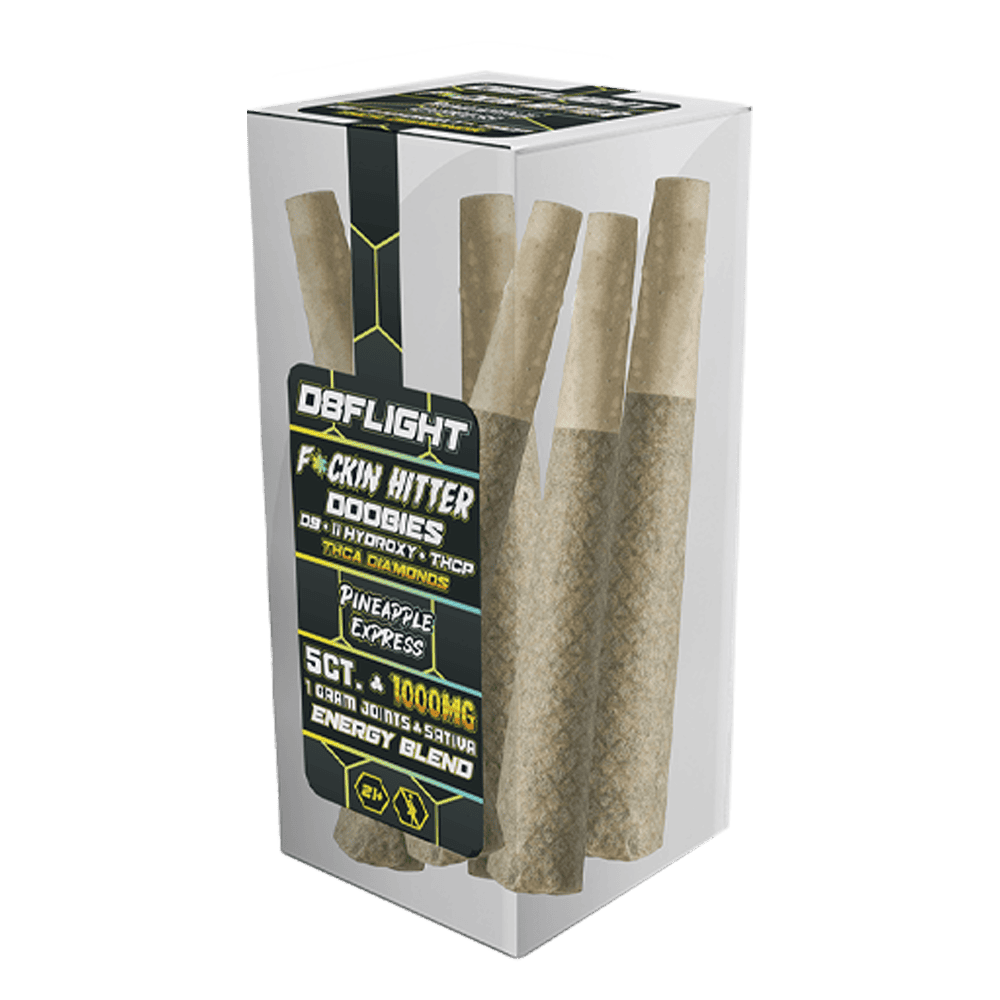 D8 Flight F*ckin Hitter Pre Roll Jar 200mg 5ct (SINGLE) [DROPSHIP]