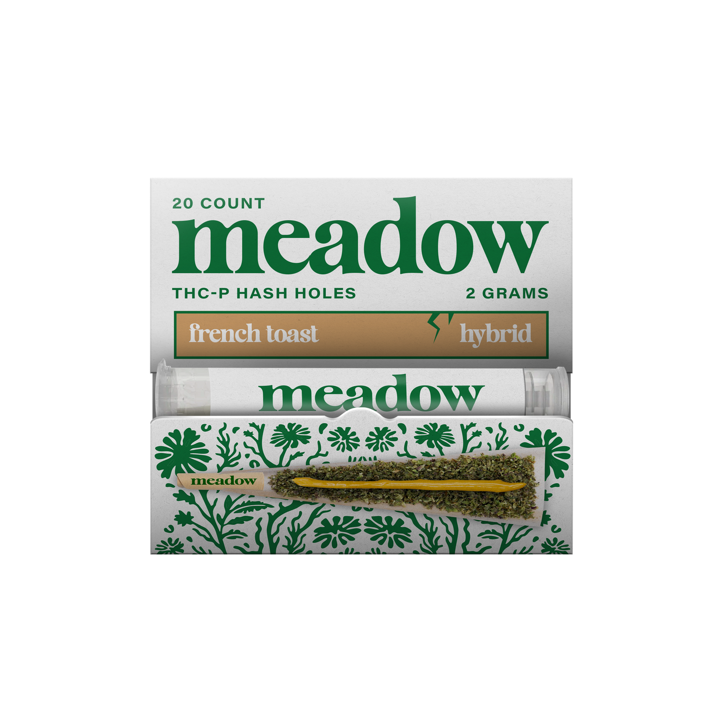 Meadow Hash Hole Preroll THCP 2g (20/pack) [DROPSHIP]