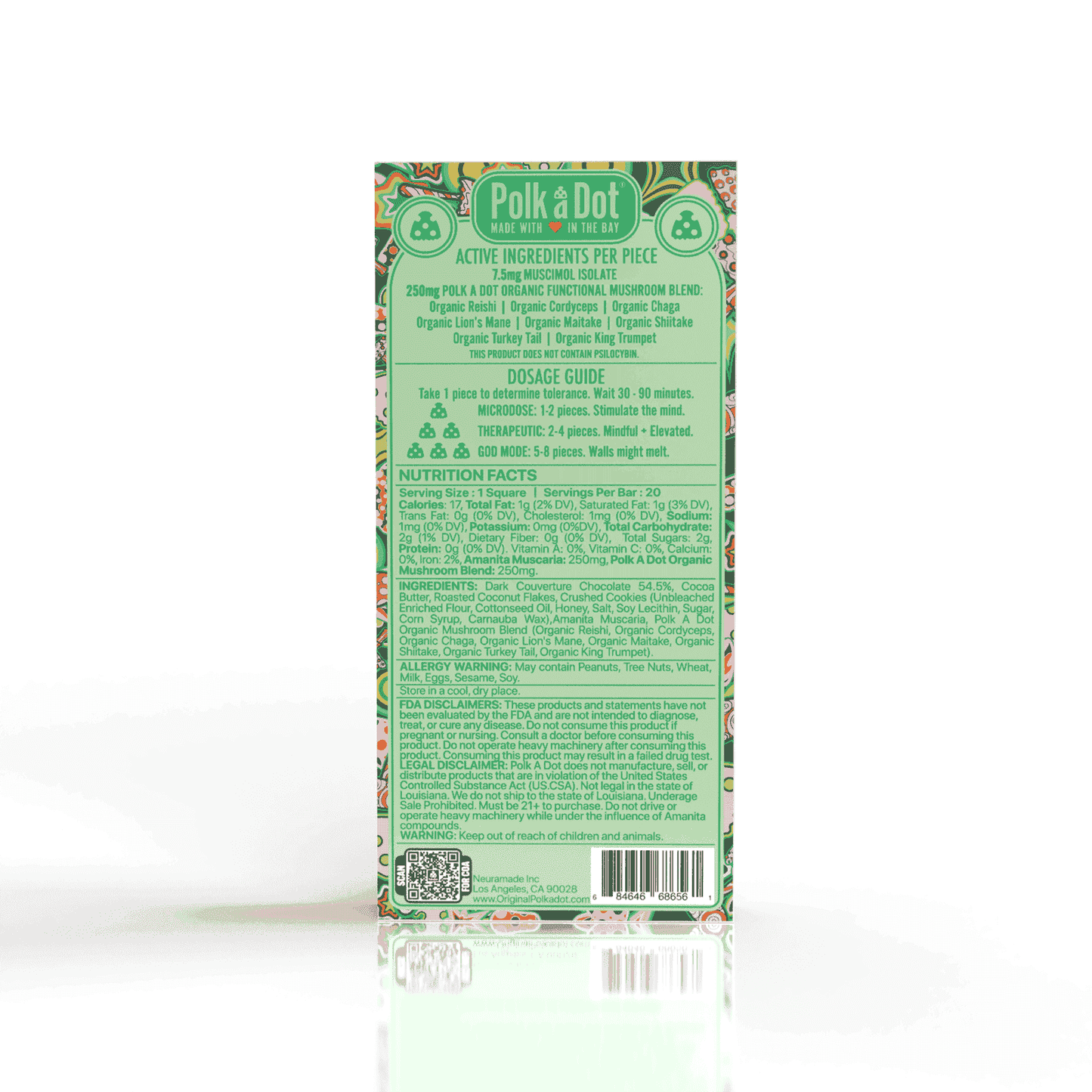 Polkadot Amanita Chocolate Bar 10000mg (10/pack)