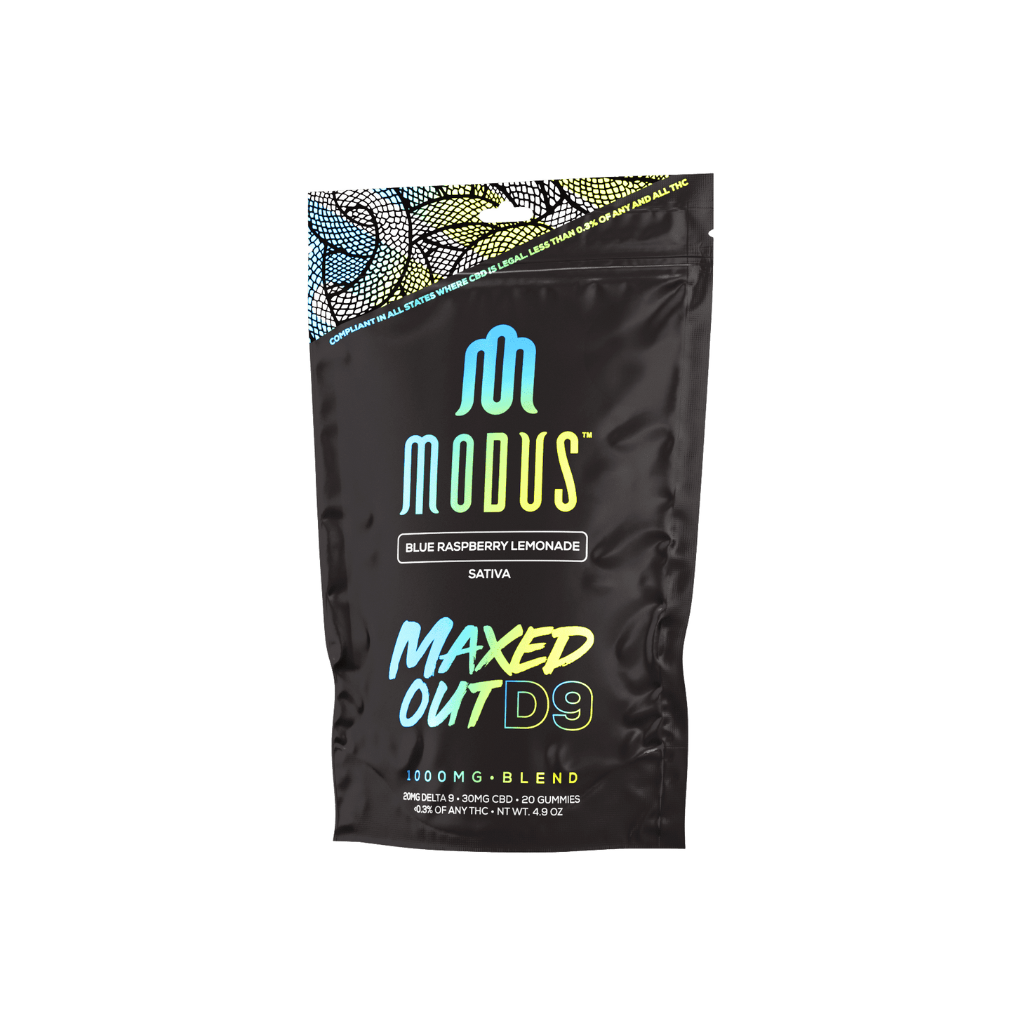 Modus Maxed Out D9 Gummies 1000mg 20ct (SINGLE) [DROPSHIP]