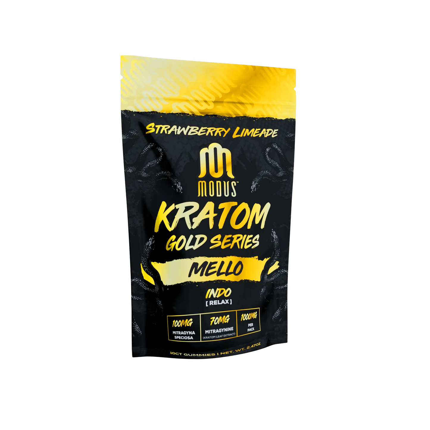 Modus Gold Series Kratom Gummies 10ct 1000mg (SINGLE) [DROPSHIP]