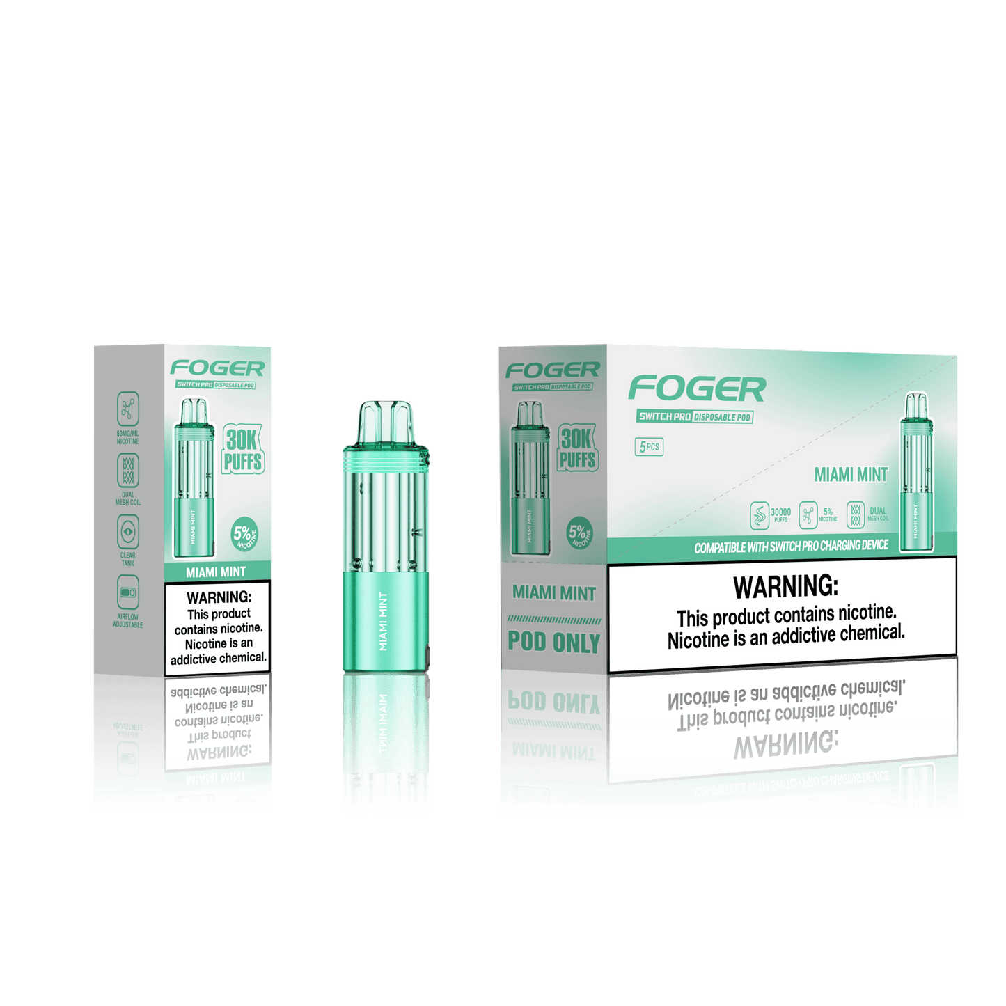 Foger Switch Pro Disposable Pod 19mL (5/pack) [CA]