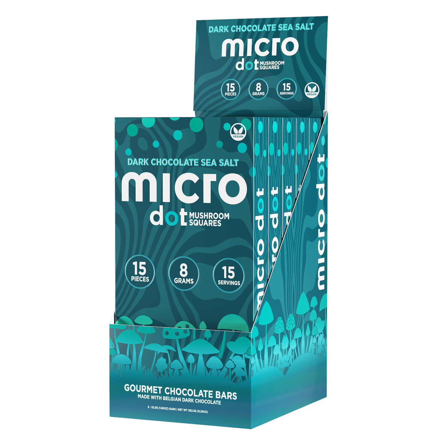 Micro Dot Mushroom Chocolate Bar 8g (5/Pack) [DROPSHIP]