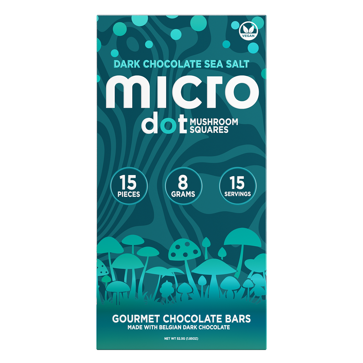 Micro Dot Mushroom Chocolate Bar 8g (5/Pack) [DROPSHIP]
