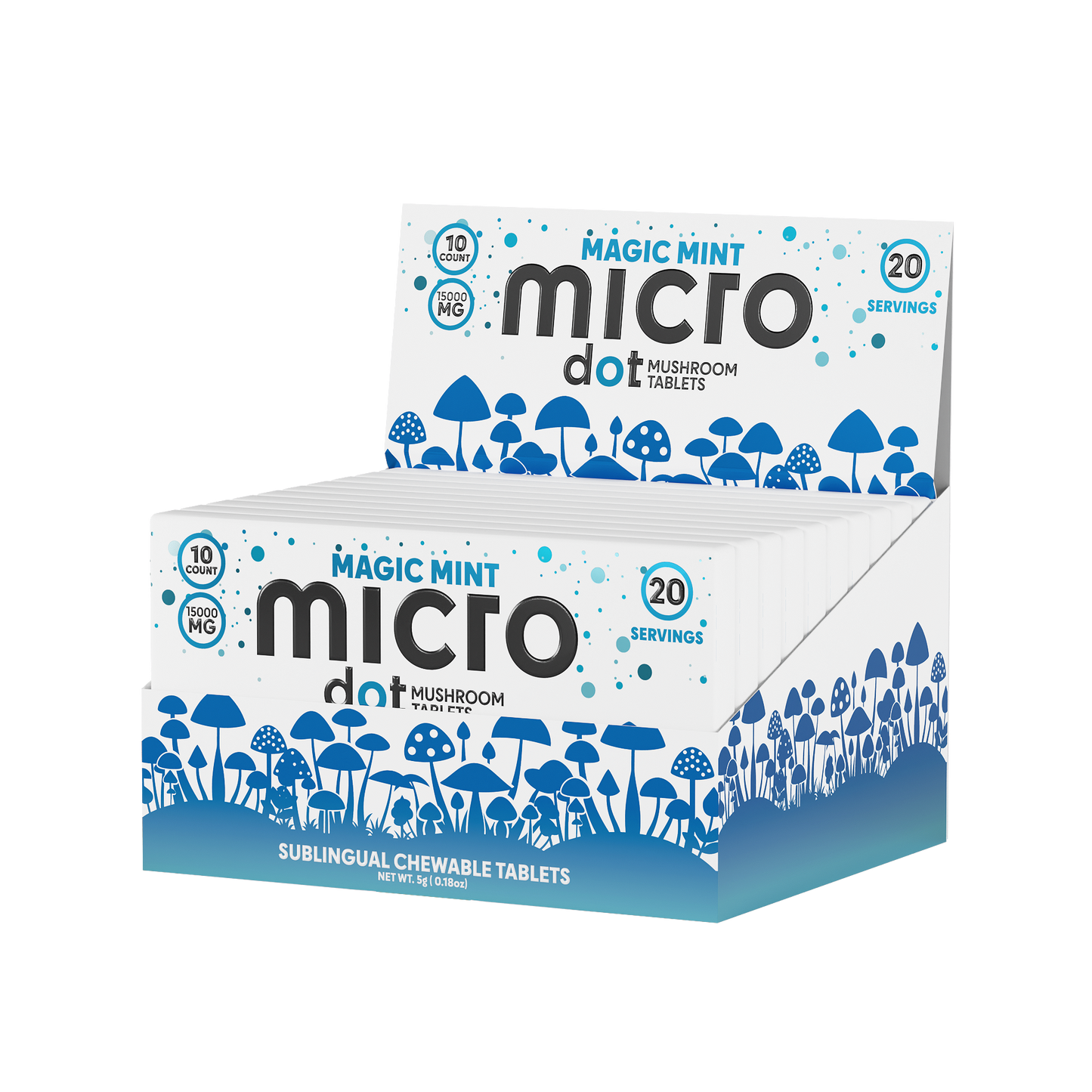 Micro Dot Mushroom Tablets 15g 10ct (10/Pack) [DROPSHIP]