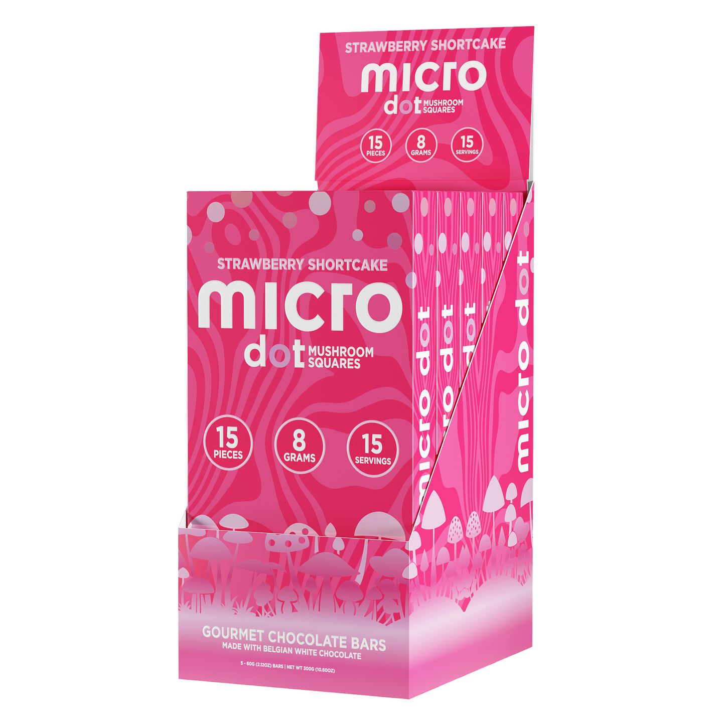 Micro Dot Mushroom Chocolate Bar 8g (5/Pack) [DROPSHIP]