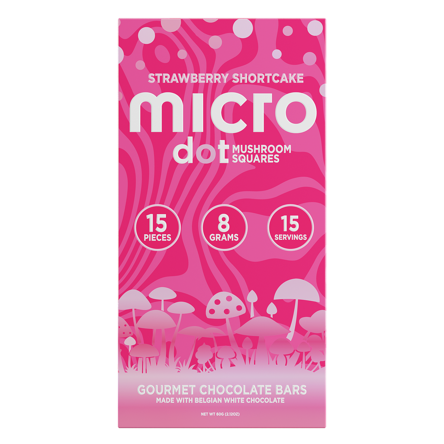 Micro Dot Mushroom Chocolate Bar 8g (5/Pack) [DROPSHIP]