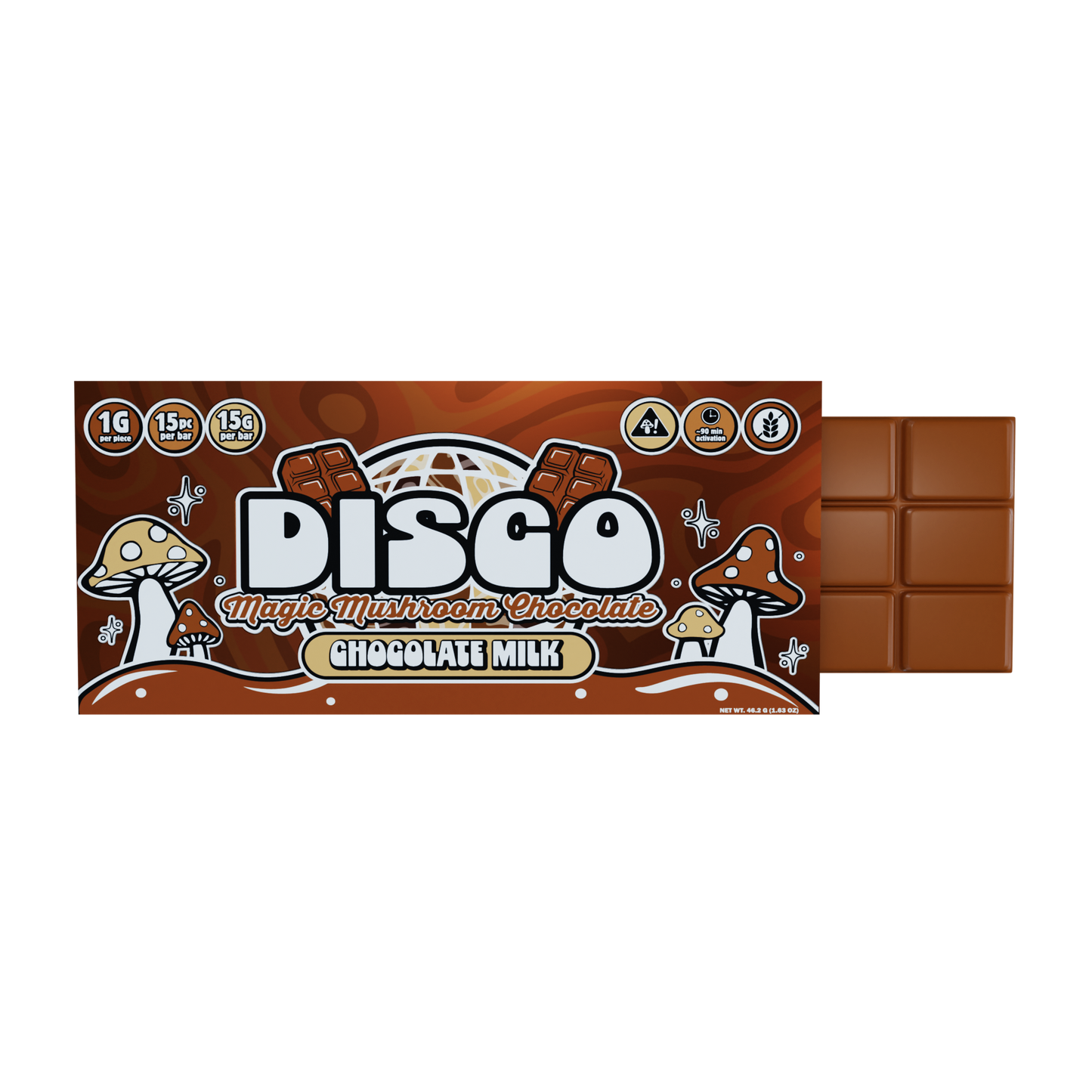 Disco by Chapo Extrax Magic Mushroom Chocolate Bars 15g (6/pack) [DROPSHIP]