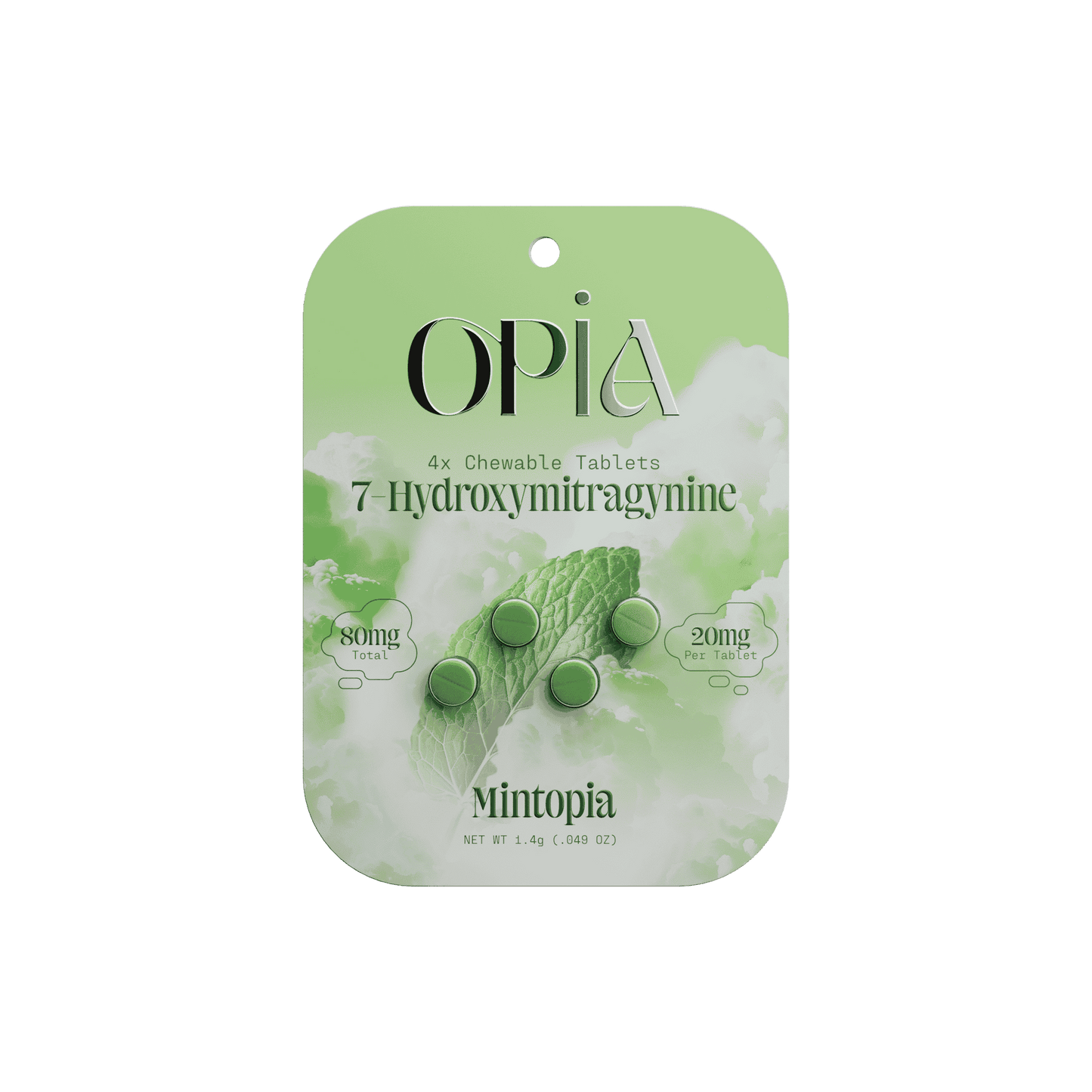 OPiA 7Hydroxy Chewable Tablets 4ct 20mg (SINGLE)