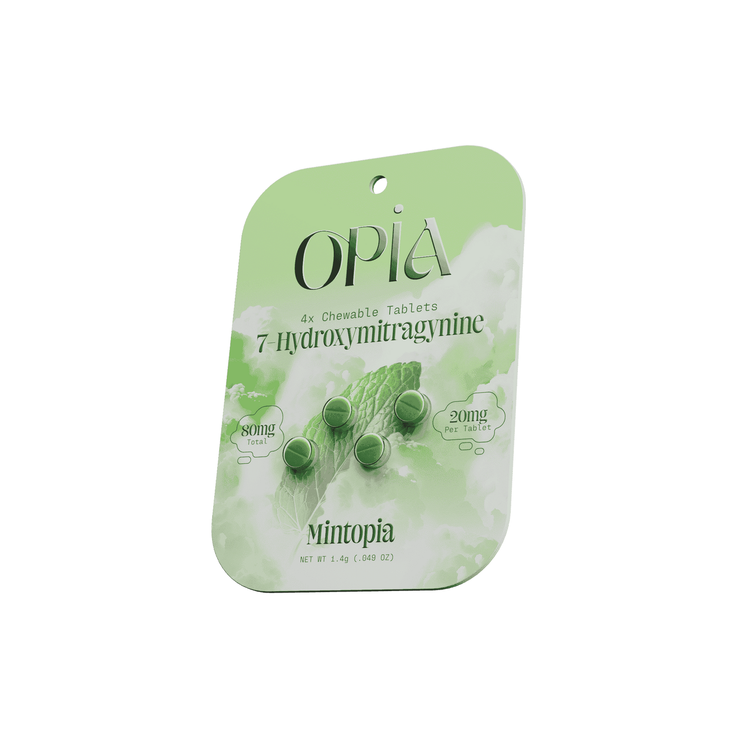 OPiA 7Hydroxy Chewable Tablets 4ct 20mg (SINGLE)